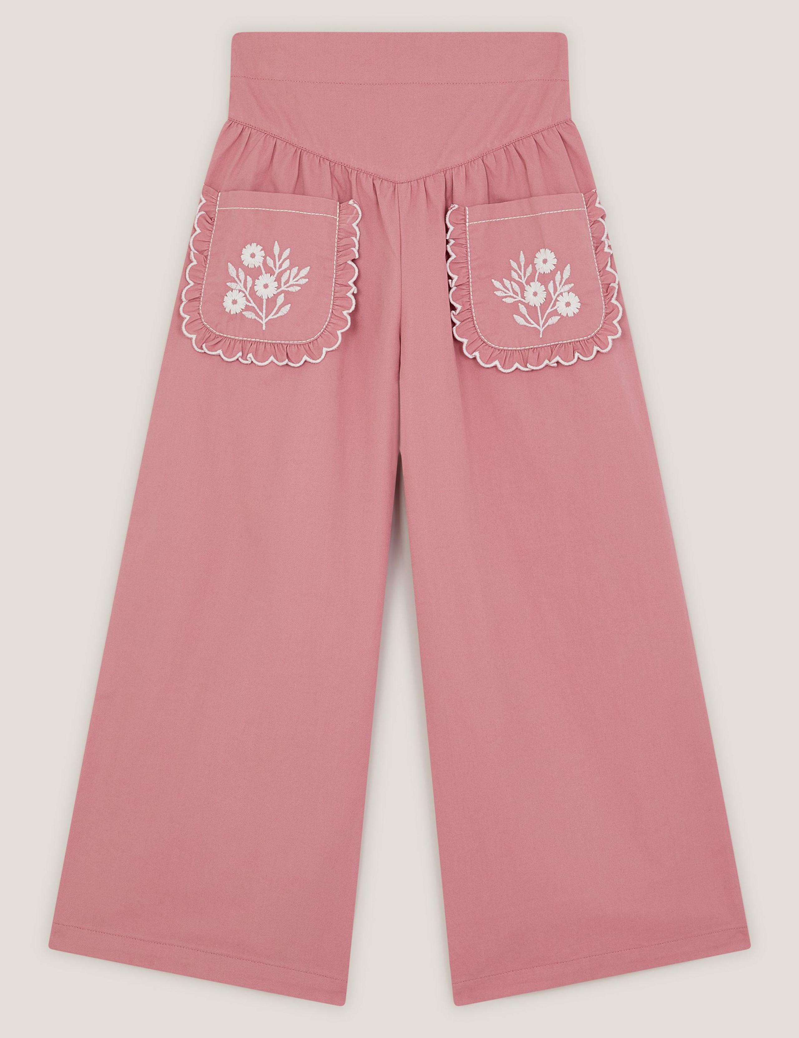 Pure Cotton Embroidered Trousers (3-15 Years)