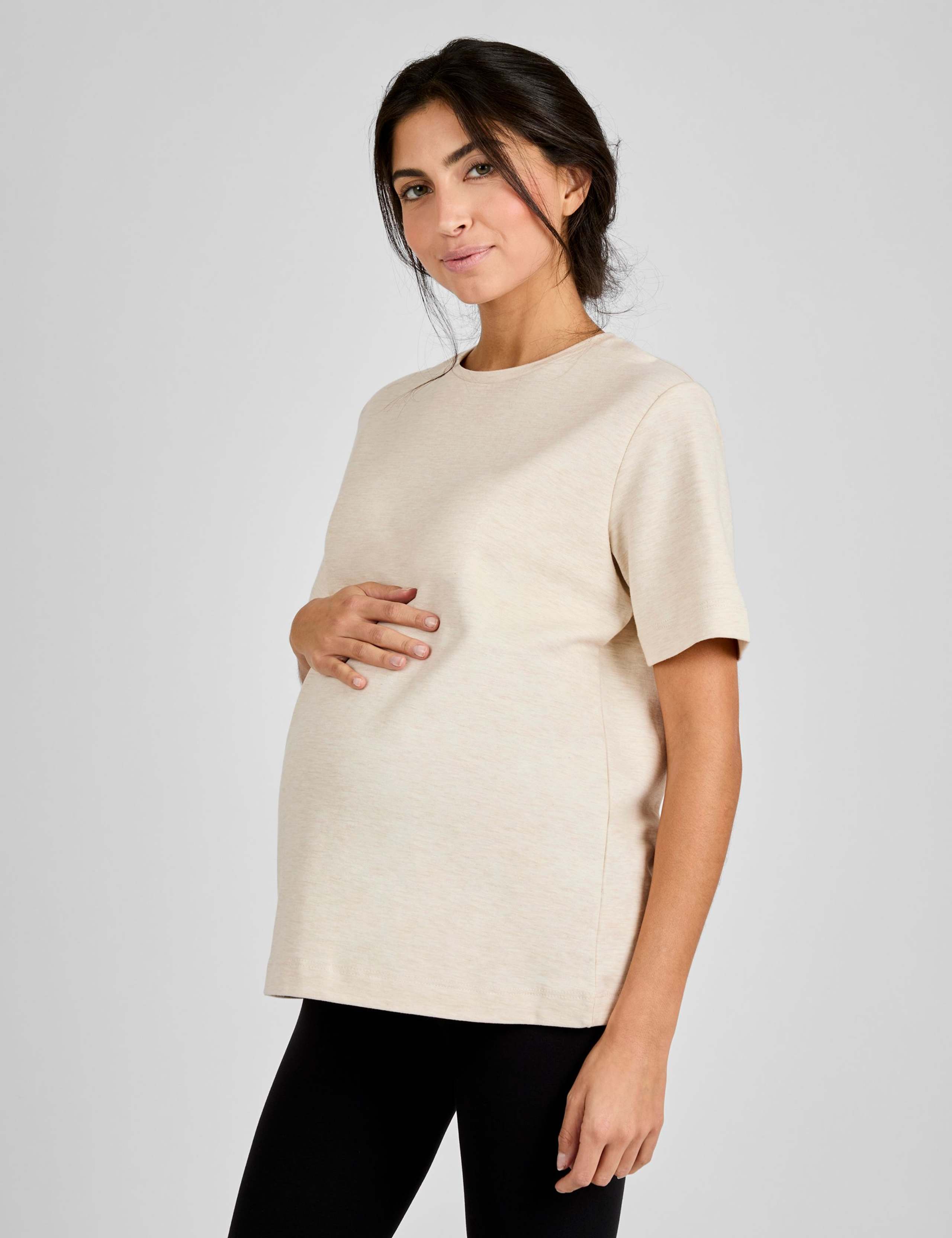 Maternity Pure Cotton Oversized T-Shirt