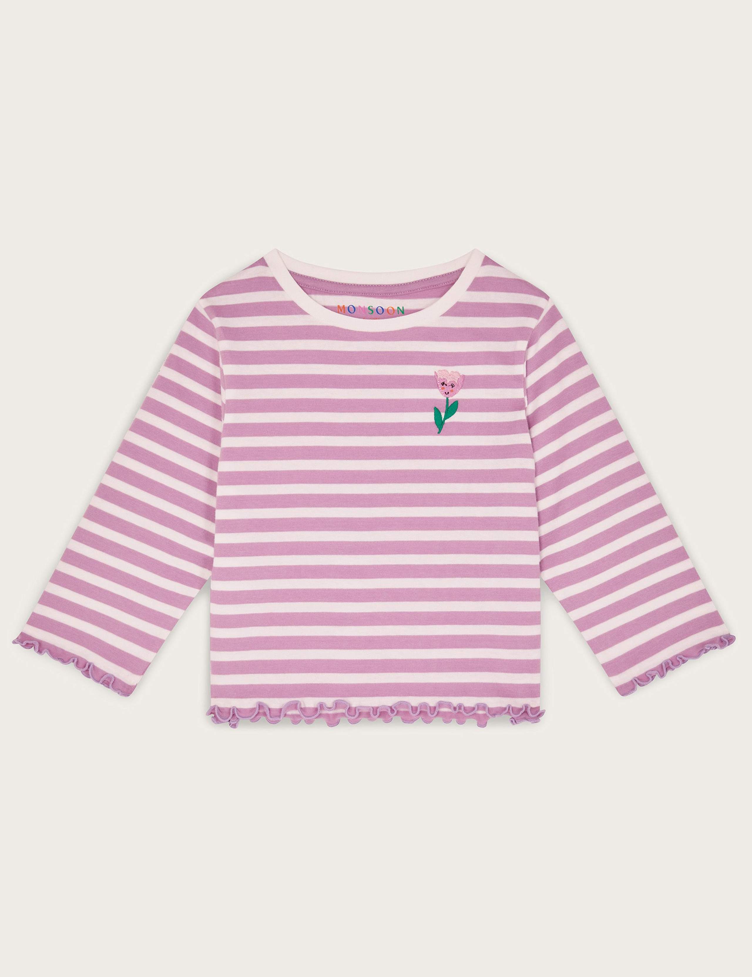 Pure Cotton Striped Tulip Top (3-13 Yrs)