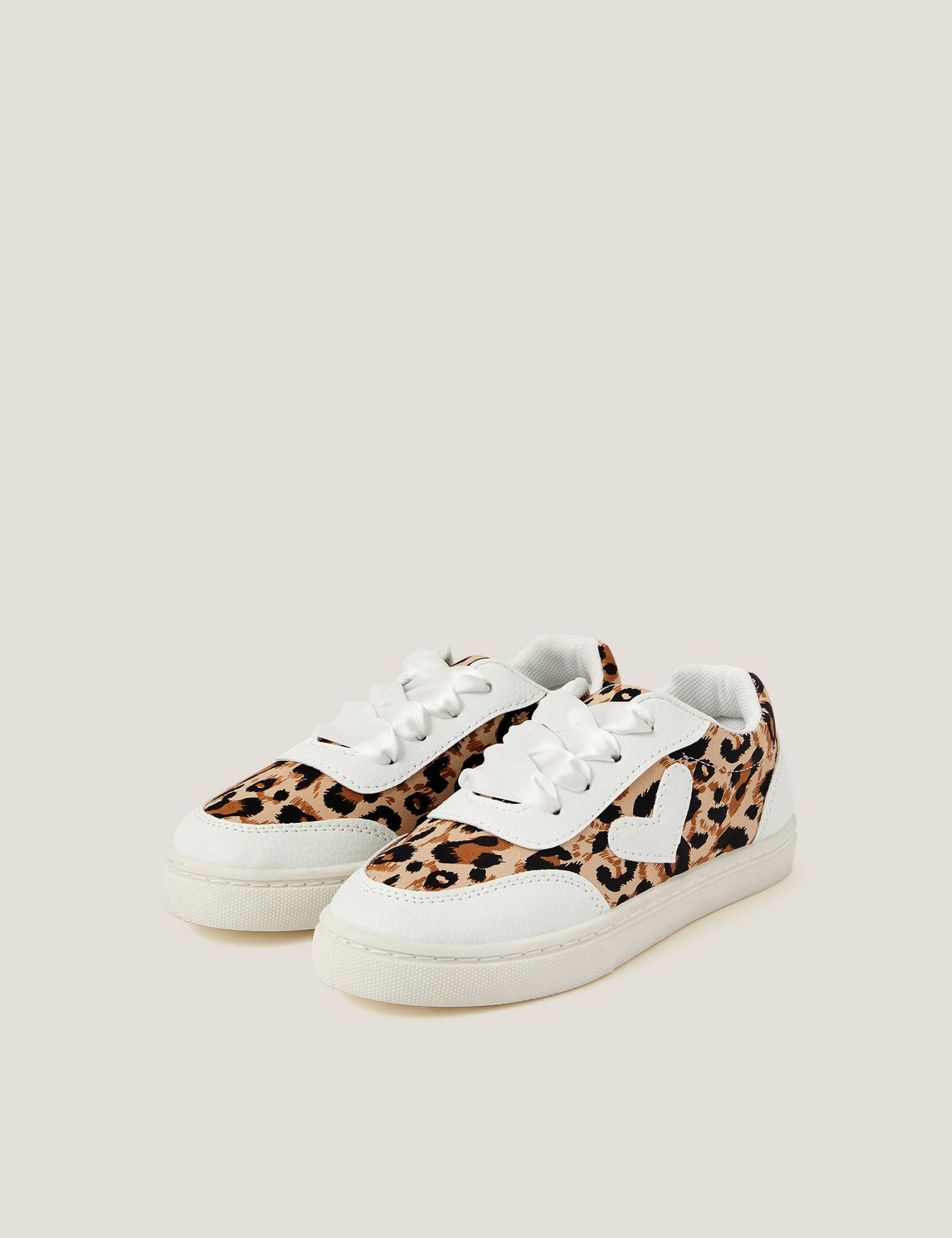 Kids' Animal Print Heart Trainers (11 Small - 4 Large)
