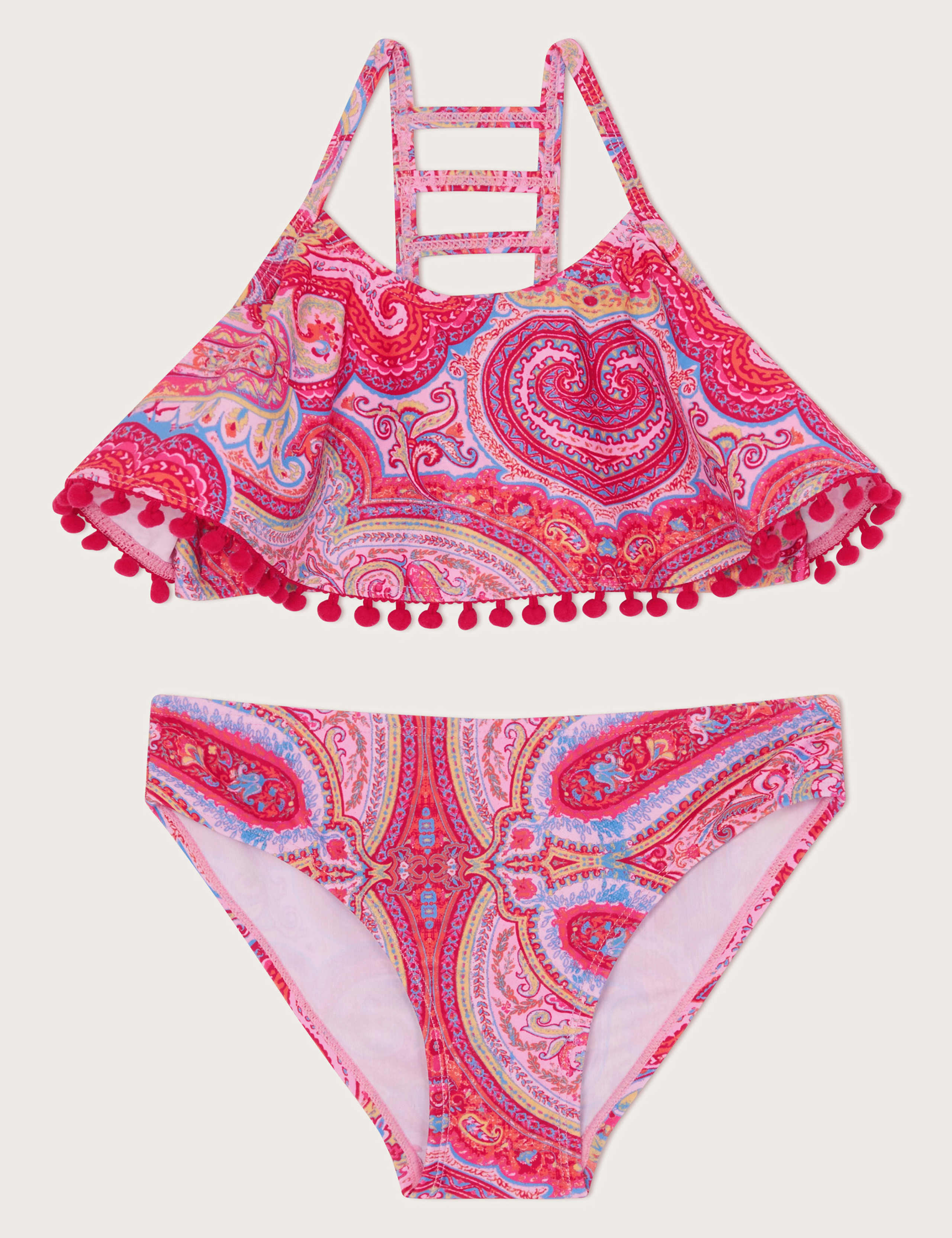 Paisley Frill Halterneck Bikini (3-15 Yrs)