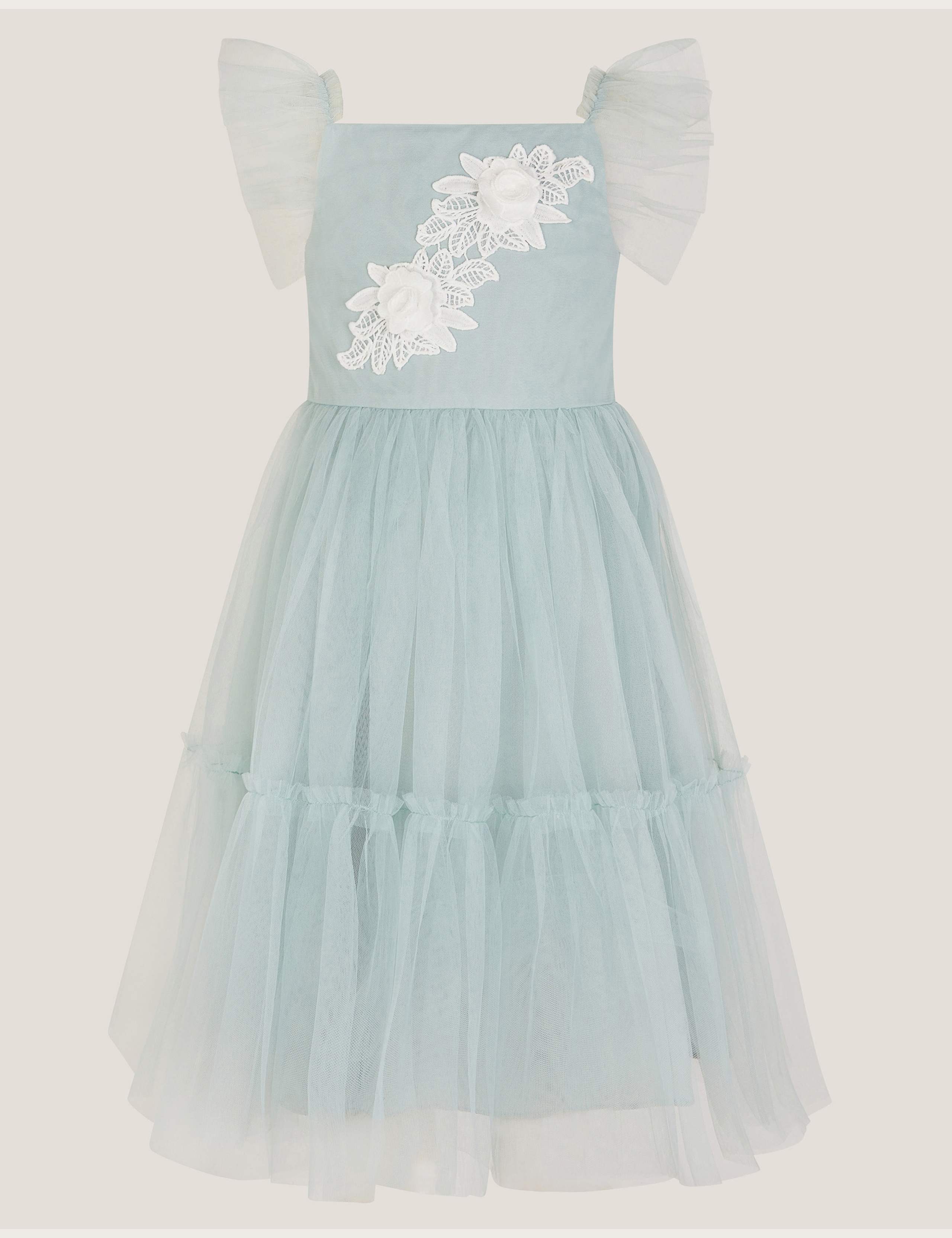 Tulle Applique Dress (3-15 Yrs)