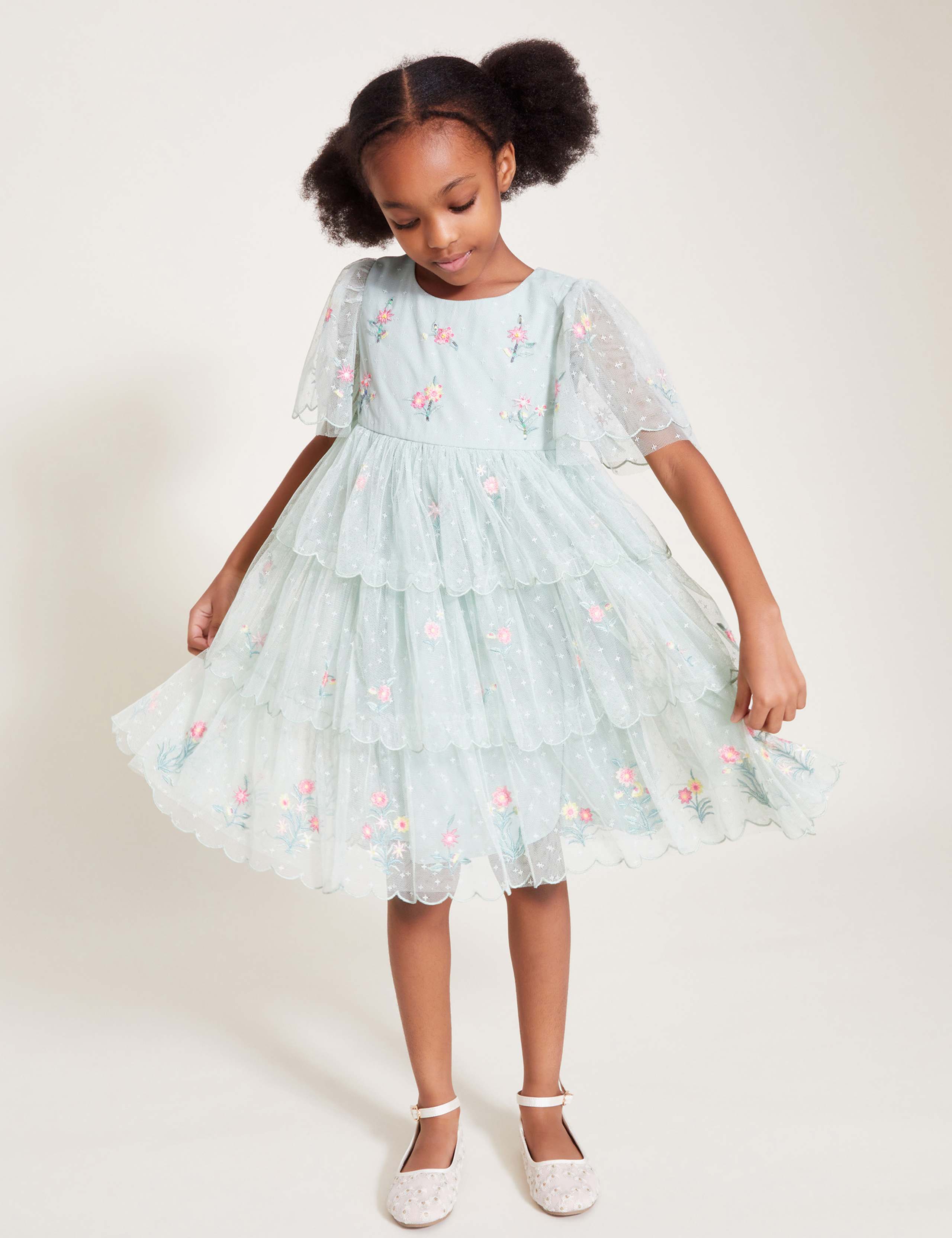 Embroidered Lace Dress (3-15 Yrs)