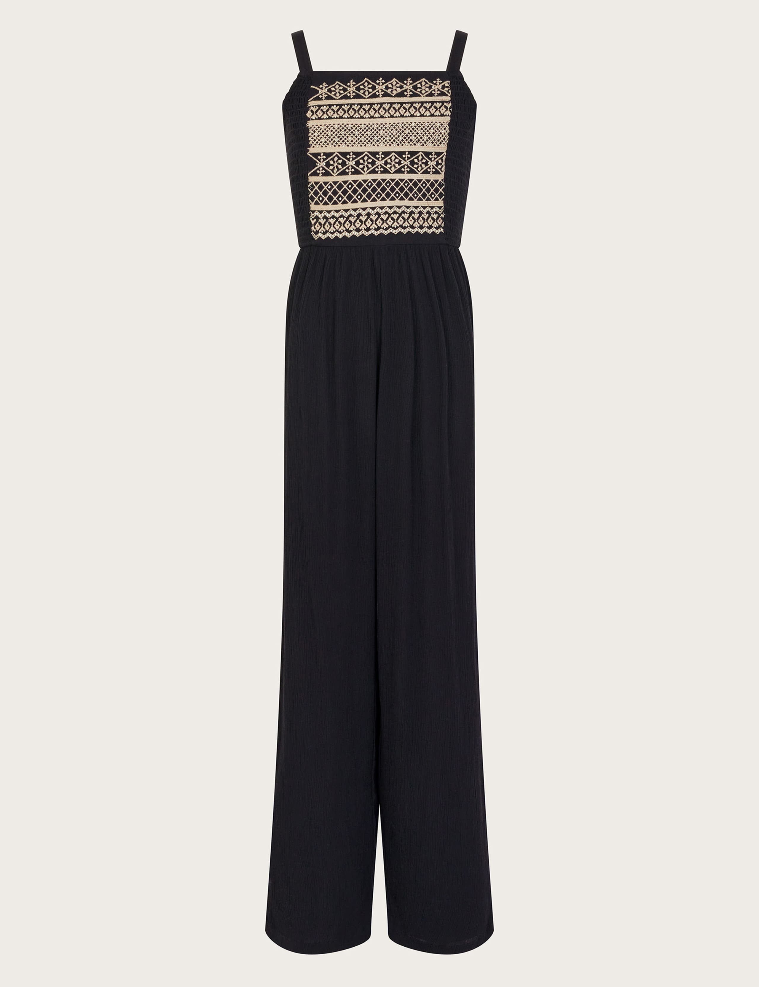 Embroidered Sleeveless Jumpsuit (7-15 Yrs)