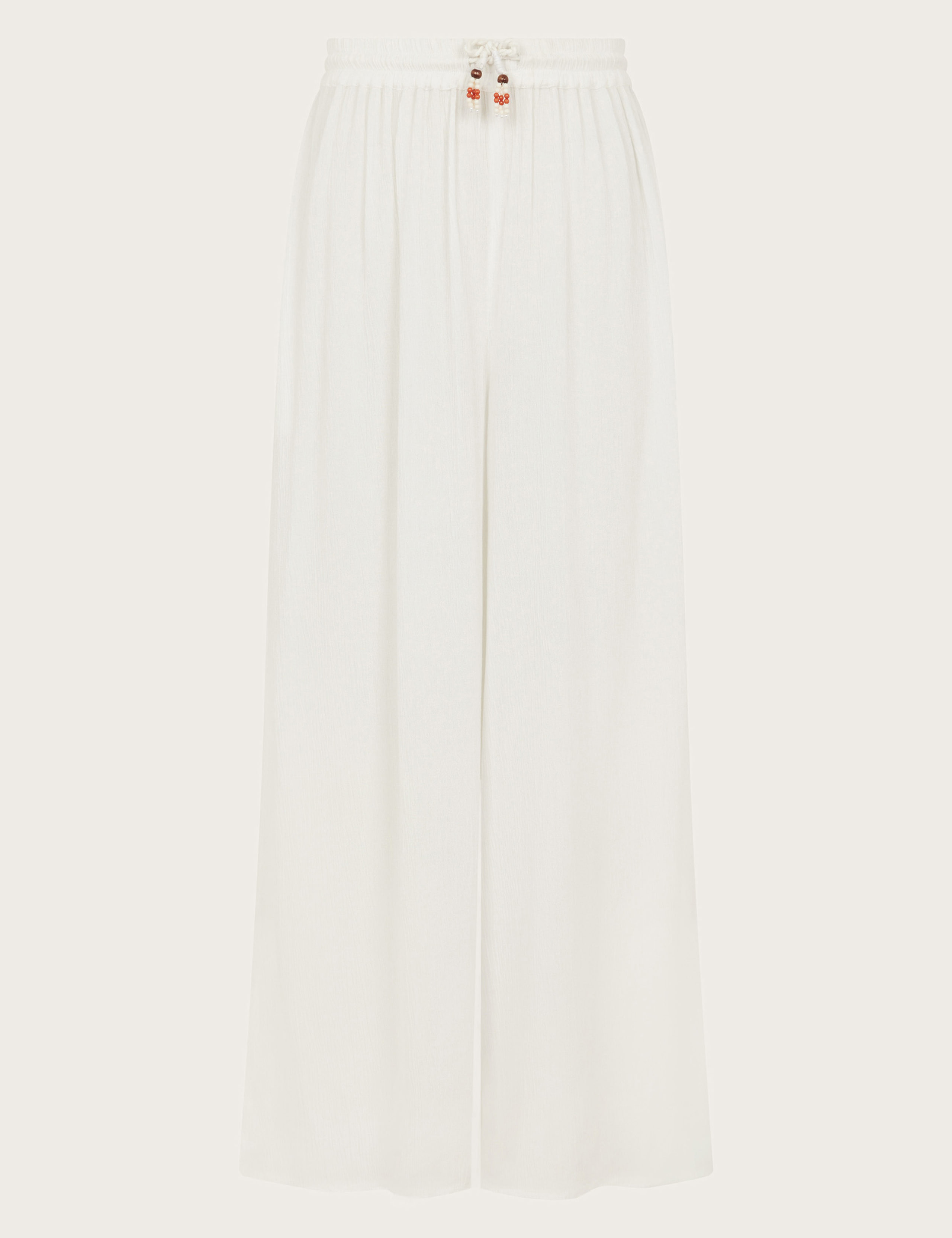 Crinkle Drawstring Wide Leg Trousers (7-15 Yrs)