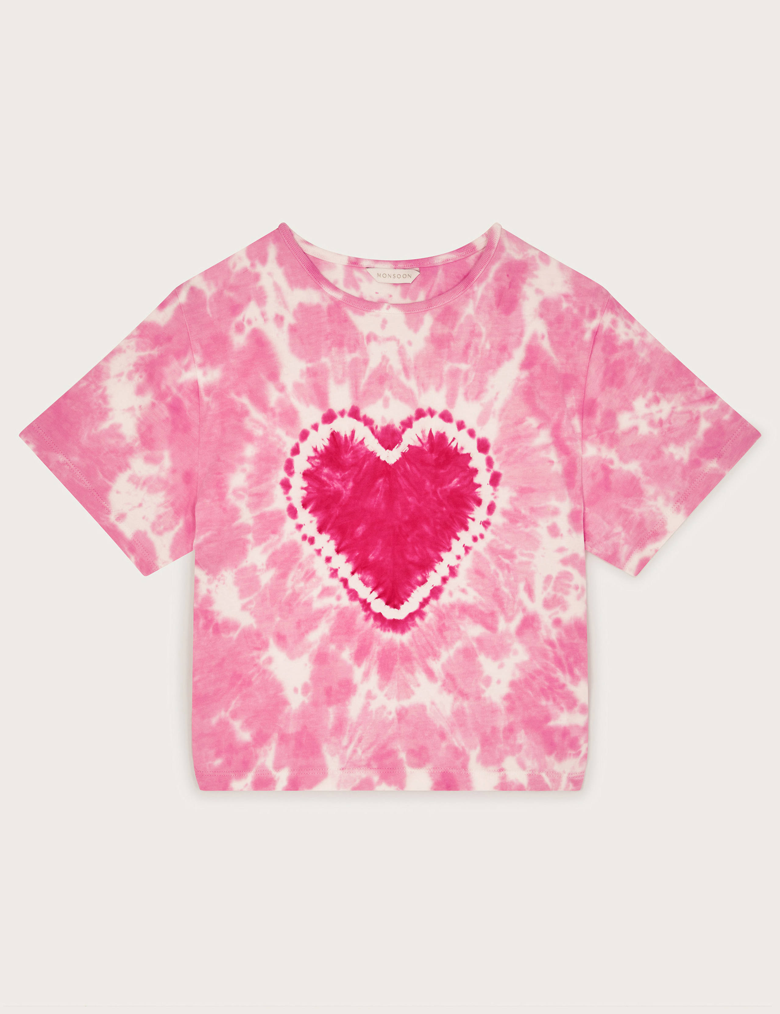 Pure Cotton Heart Tie Dye T-Shirt (7-15 Yrs)
