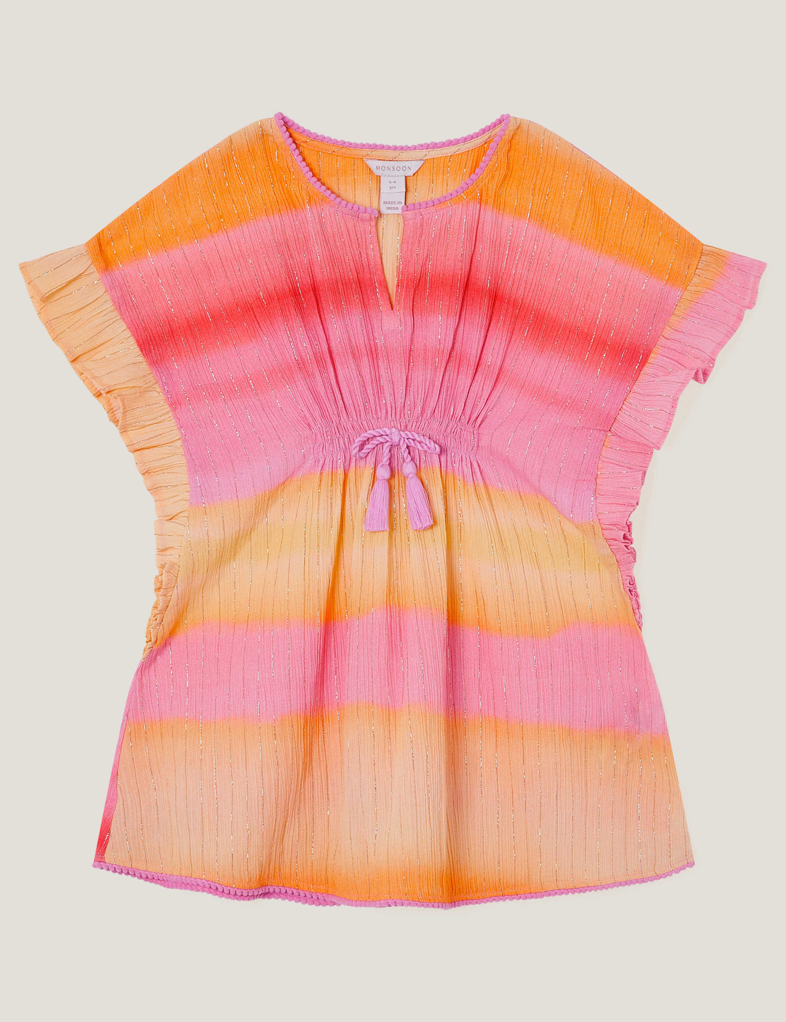 Pure Cotton Ombre Glitter Kaftan (3-15 Yrs)