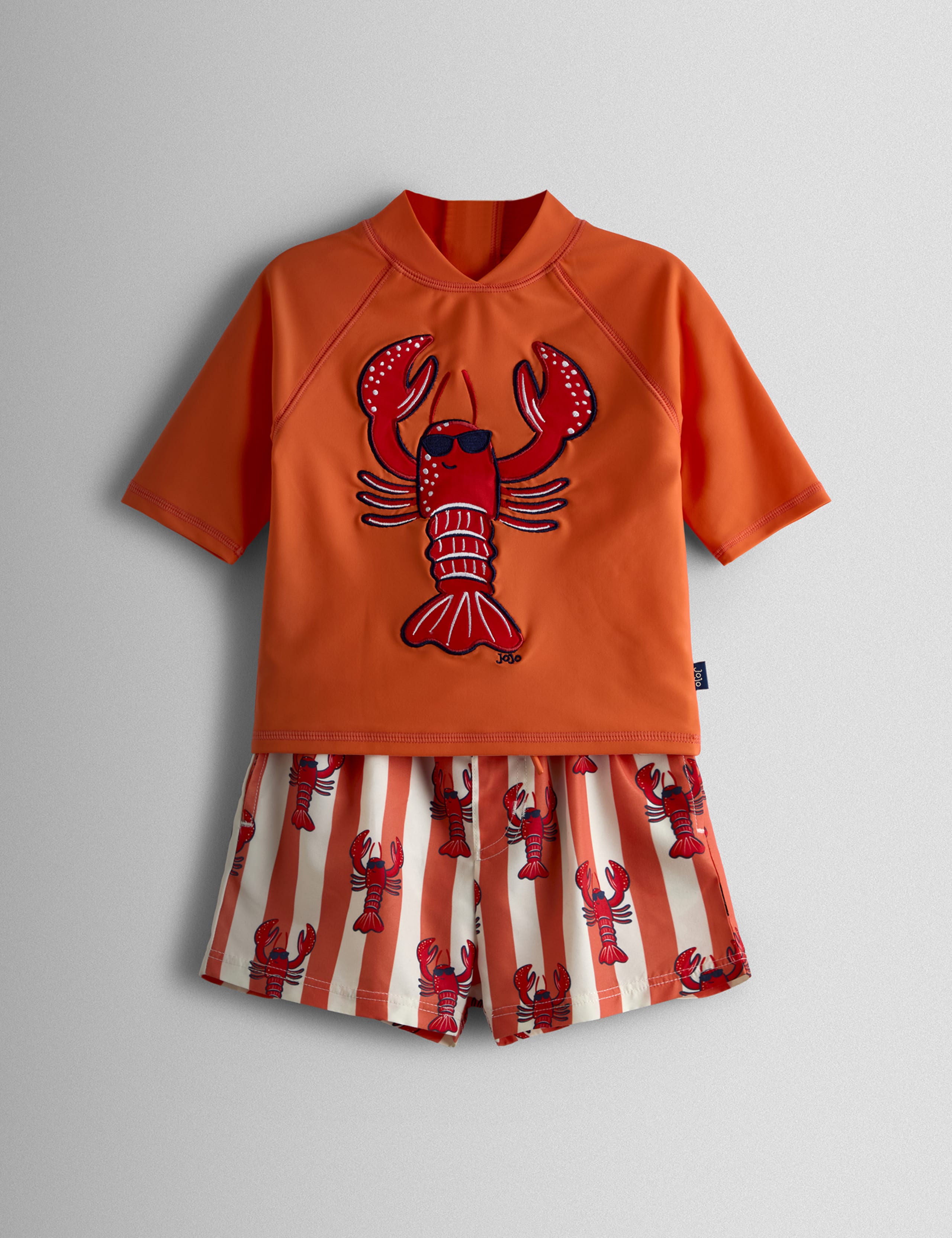 2 Piece Lobster Long Sleeve Rash Vest Set (6 Mths - 6 Yrs)