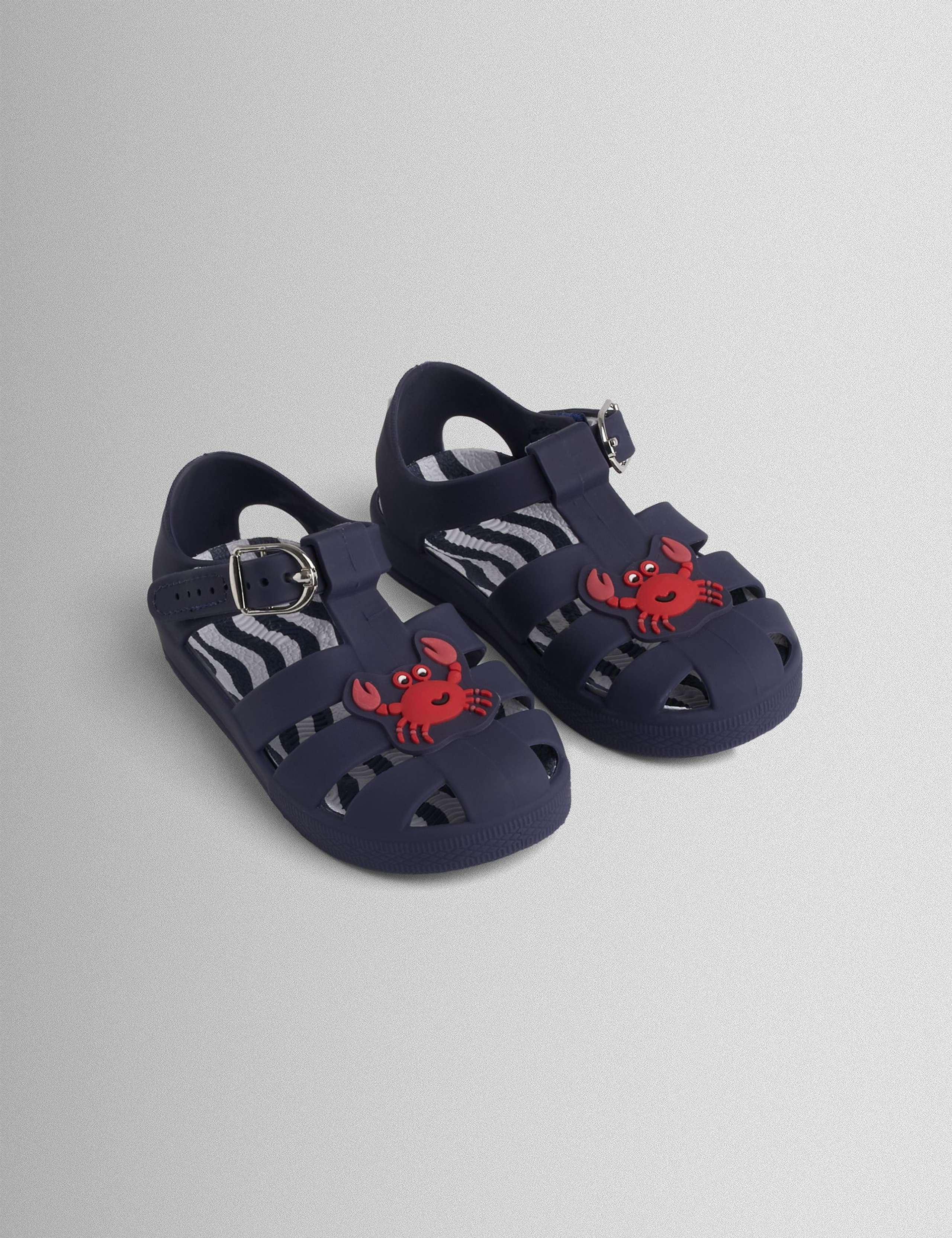 Kids' Crab Riptape Jelly Sandals (4 Small-11 Small)
