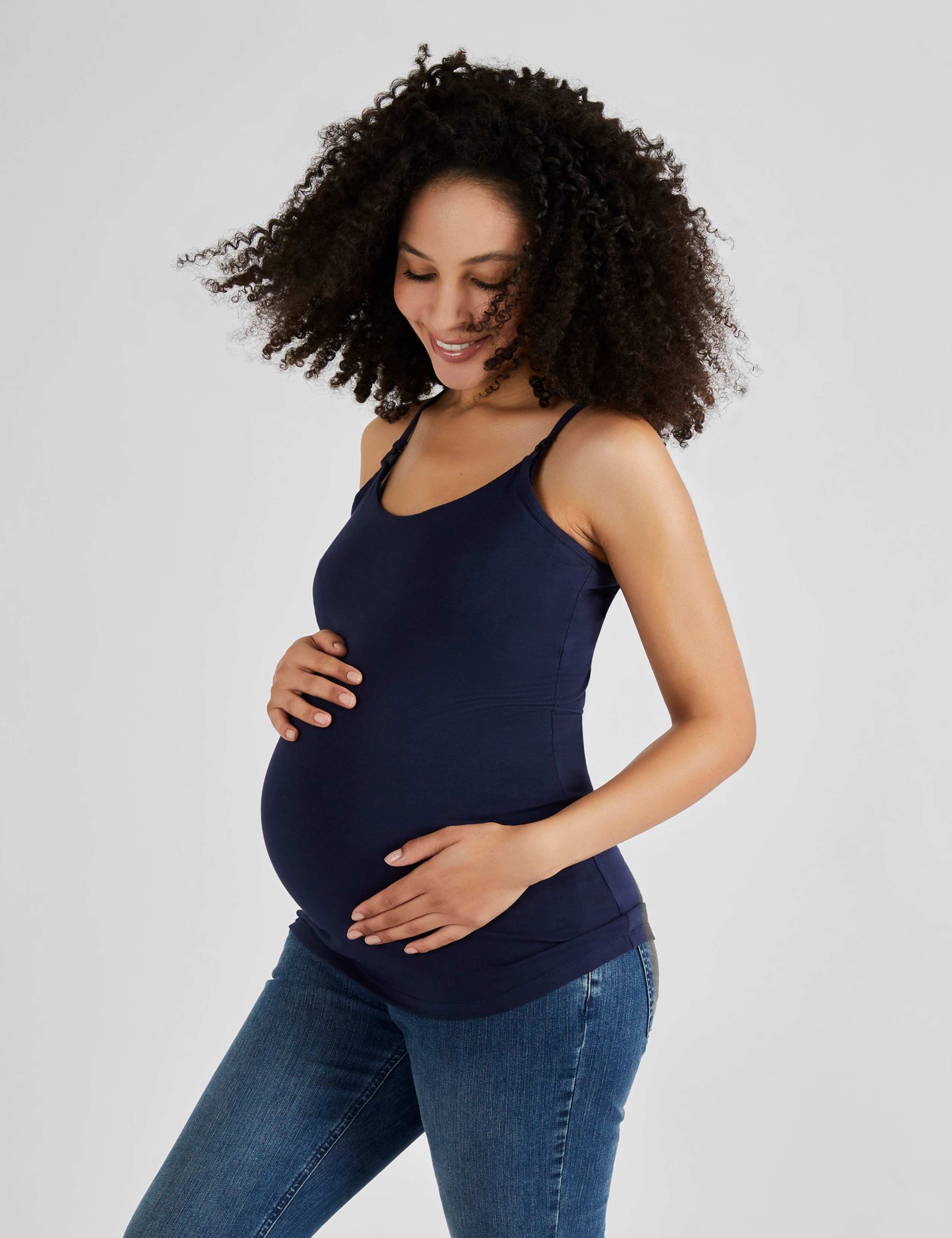 Maternity Cotton Rich Scoop Neck Vest