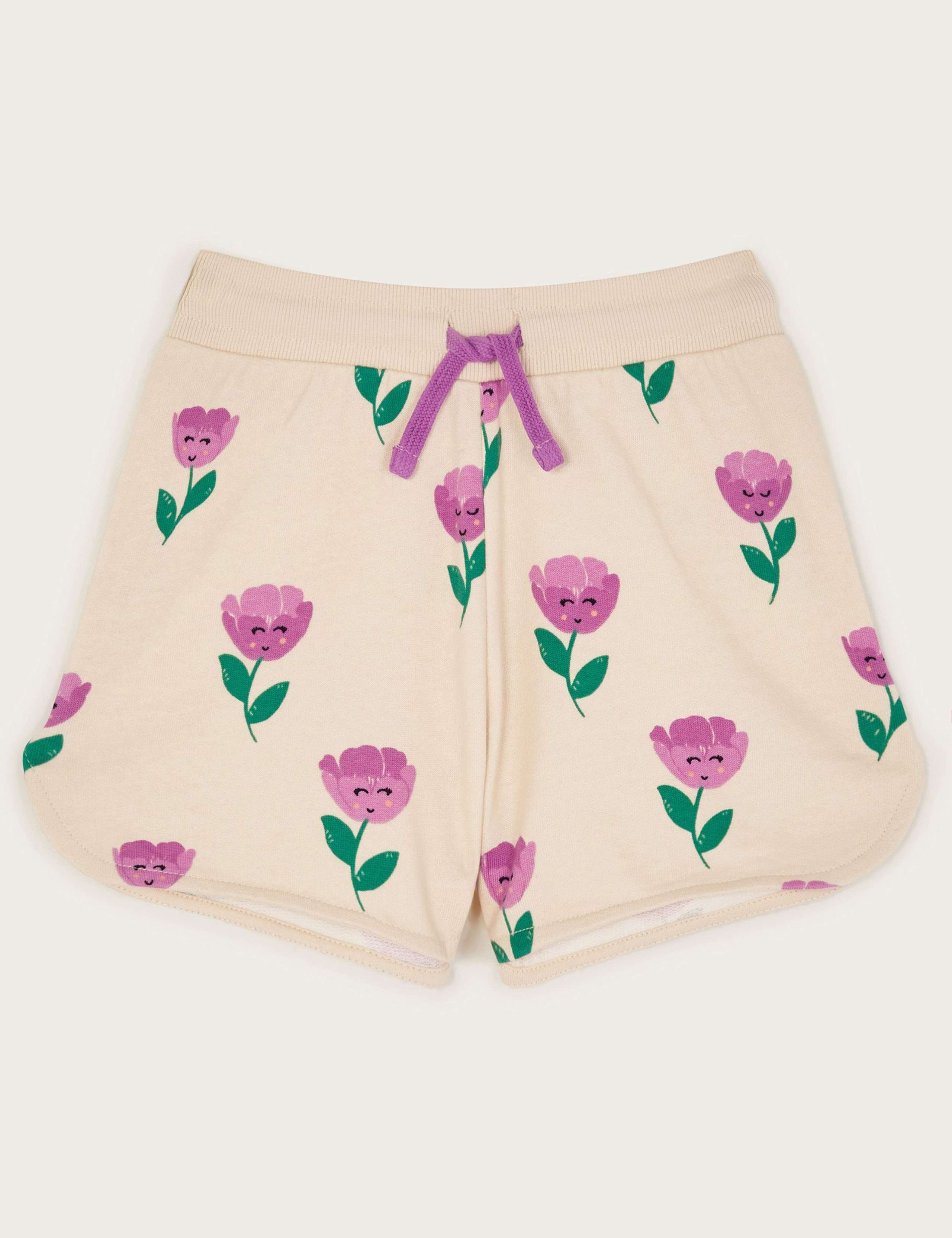 Pure Cotton Tulip Print Shorts (3-13 Yrs)