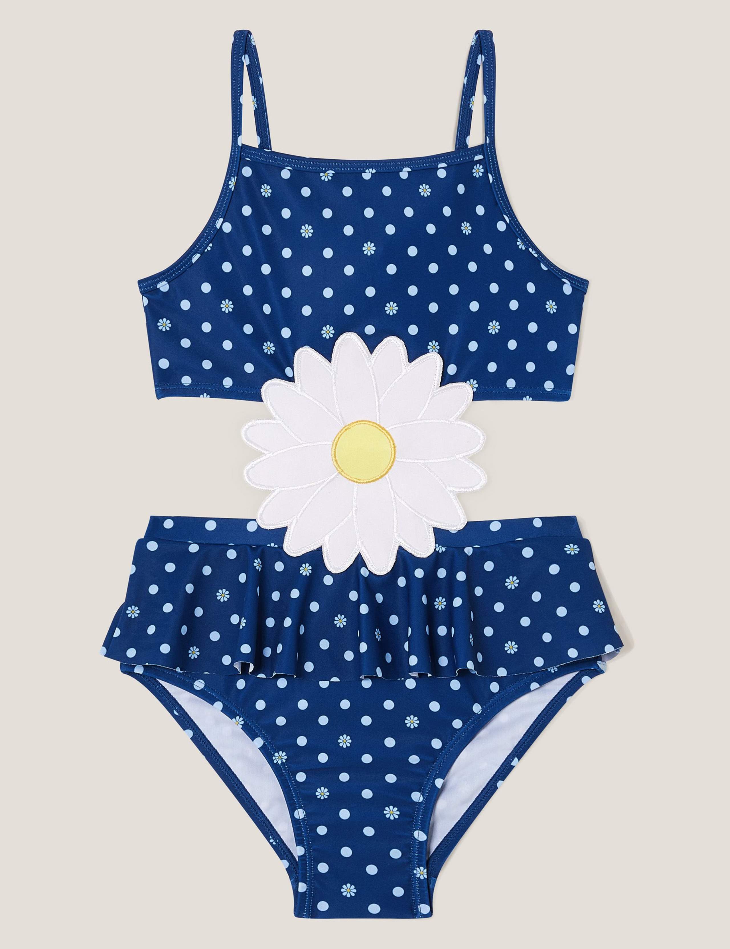Polka Dot Daisy Swimsuit (3-13 Yrs)
