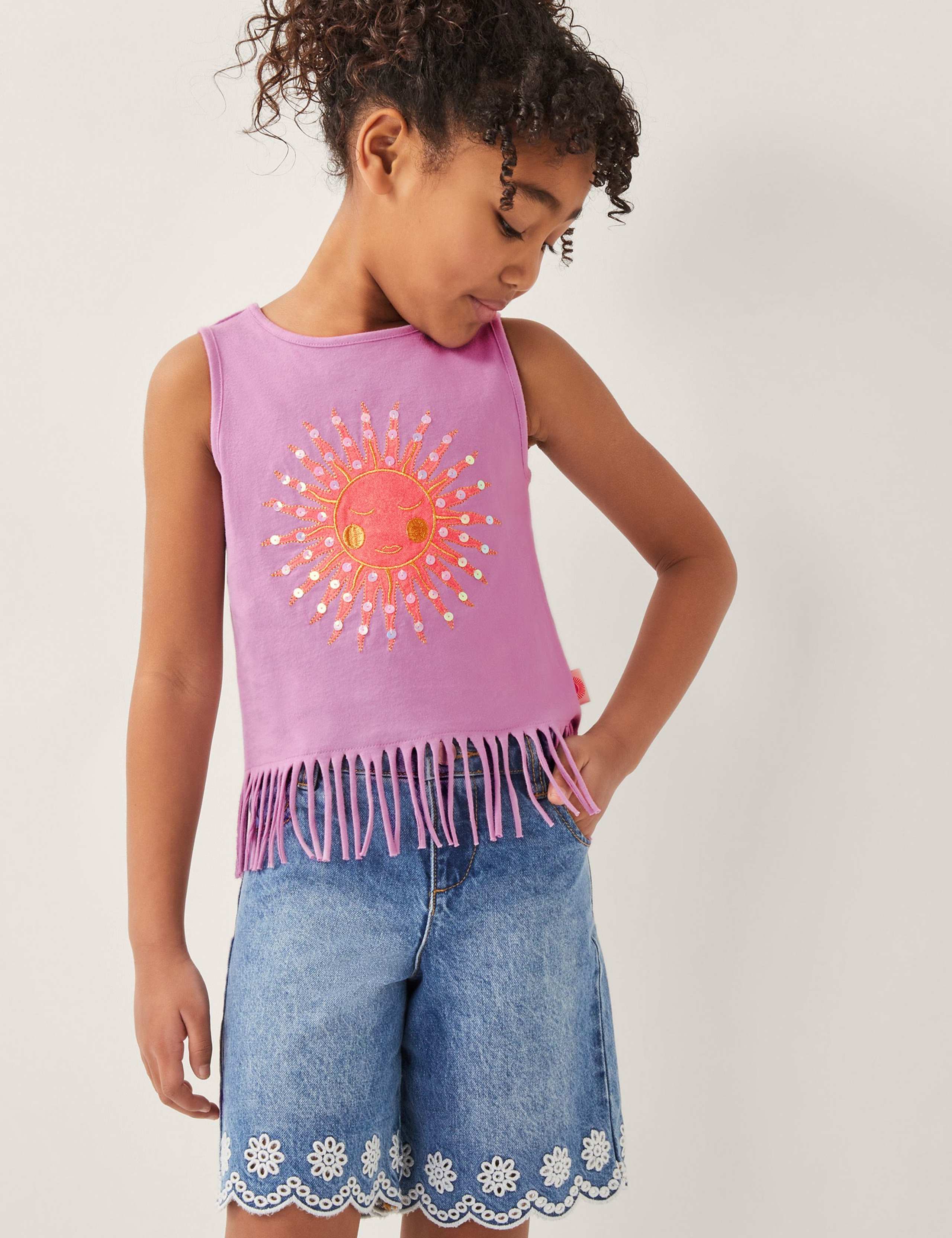 Pure Cotton Sun Vest Top (3-13 Yrs)