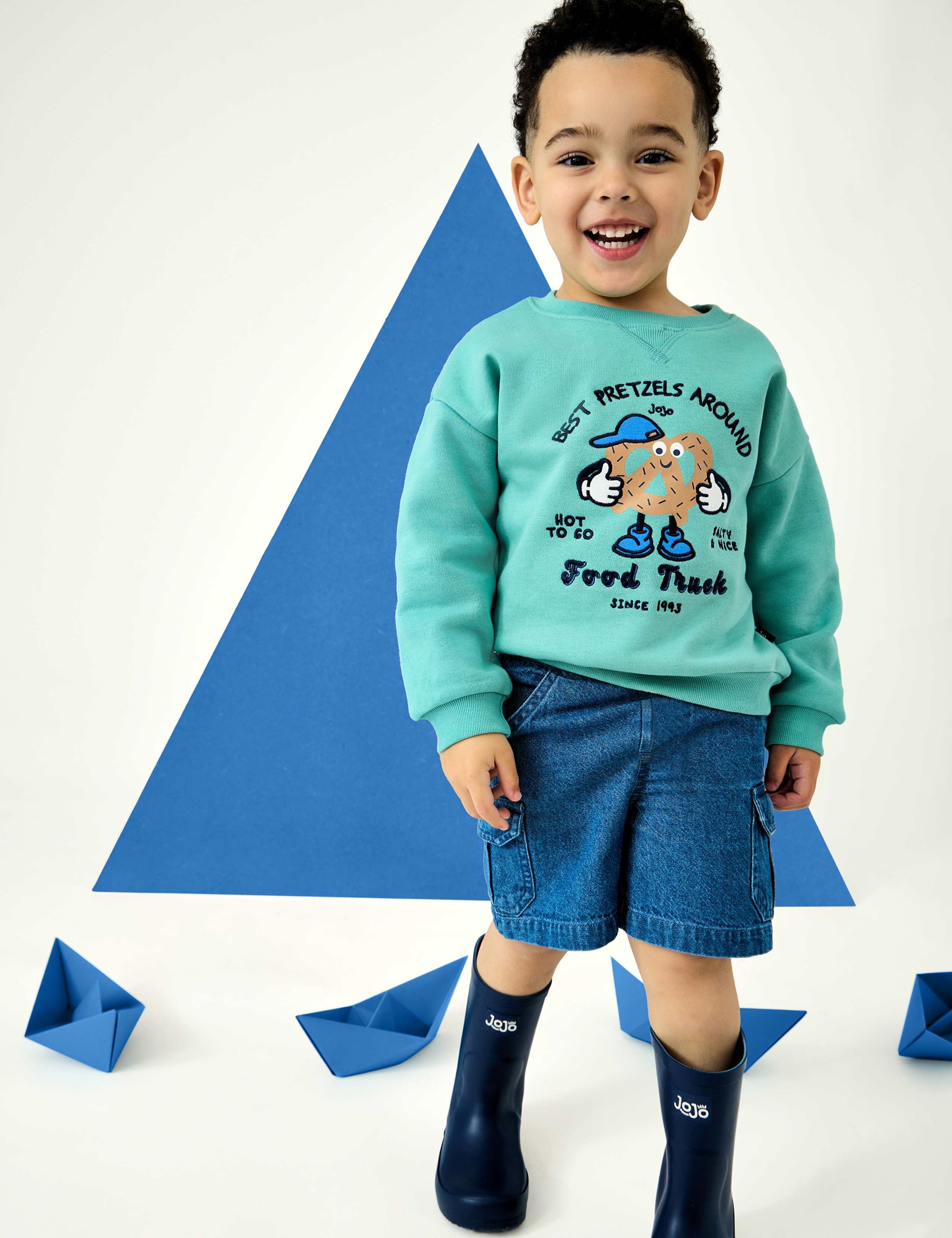 Pure Cotton Pretzel Sweatshirt (1-5 Yrs)