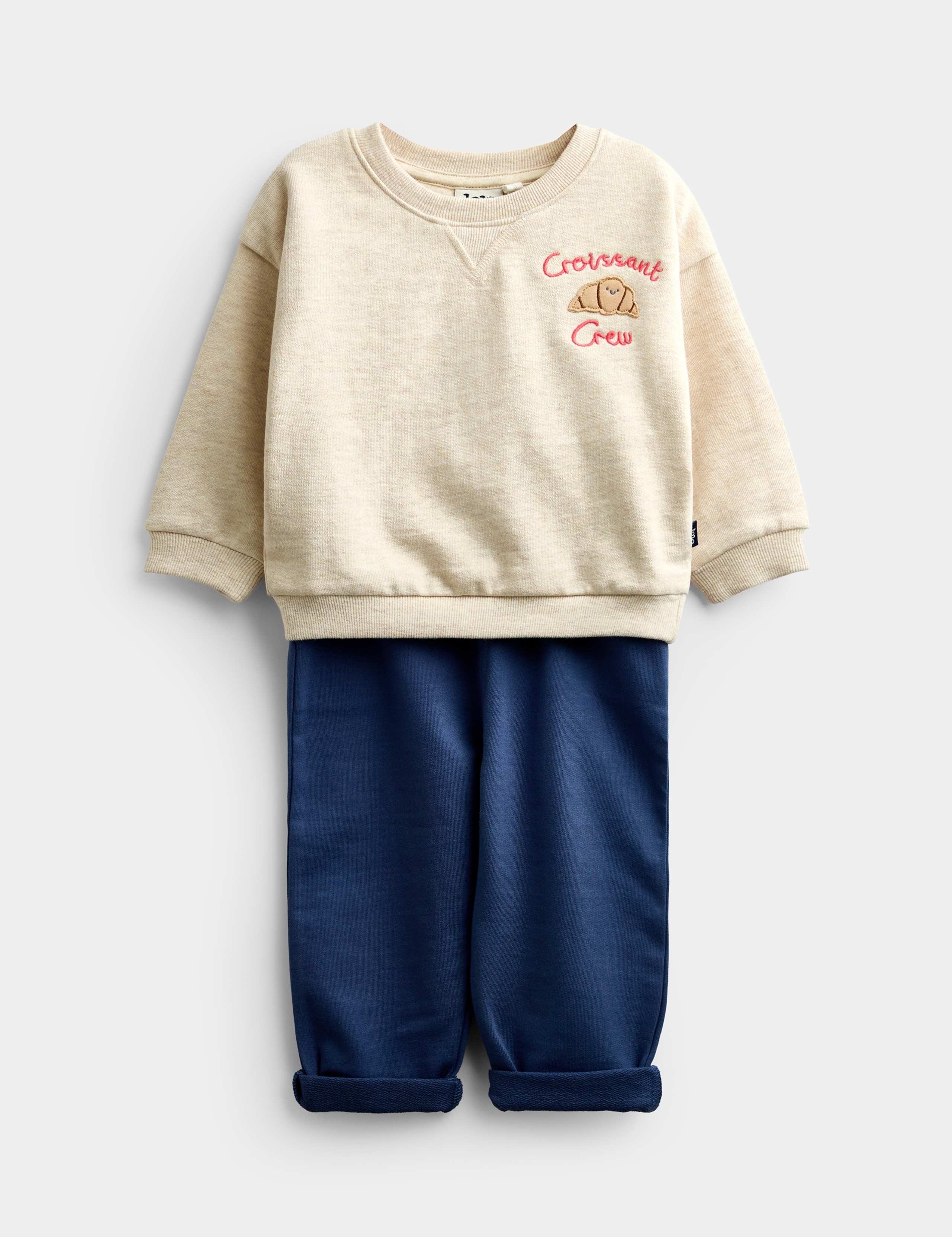 2 Piece Cotton Rich Croissant Outfit (0-3 Yrs)