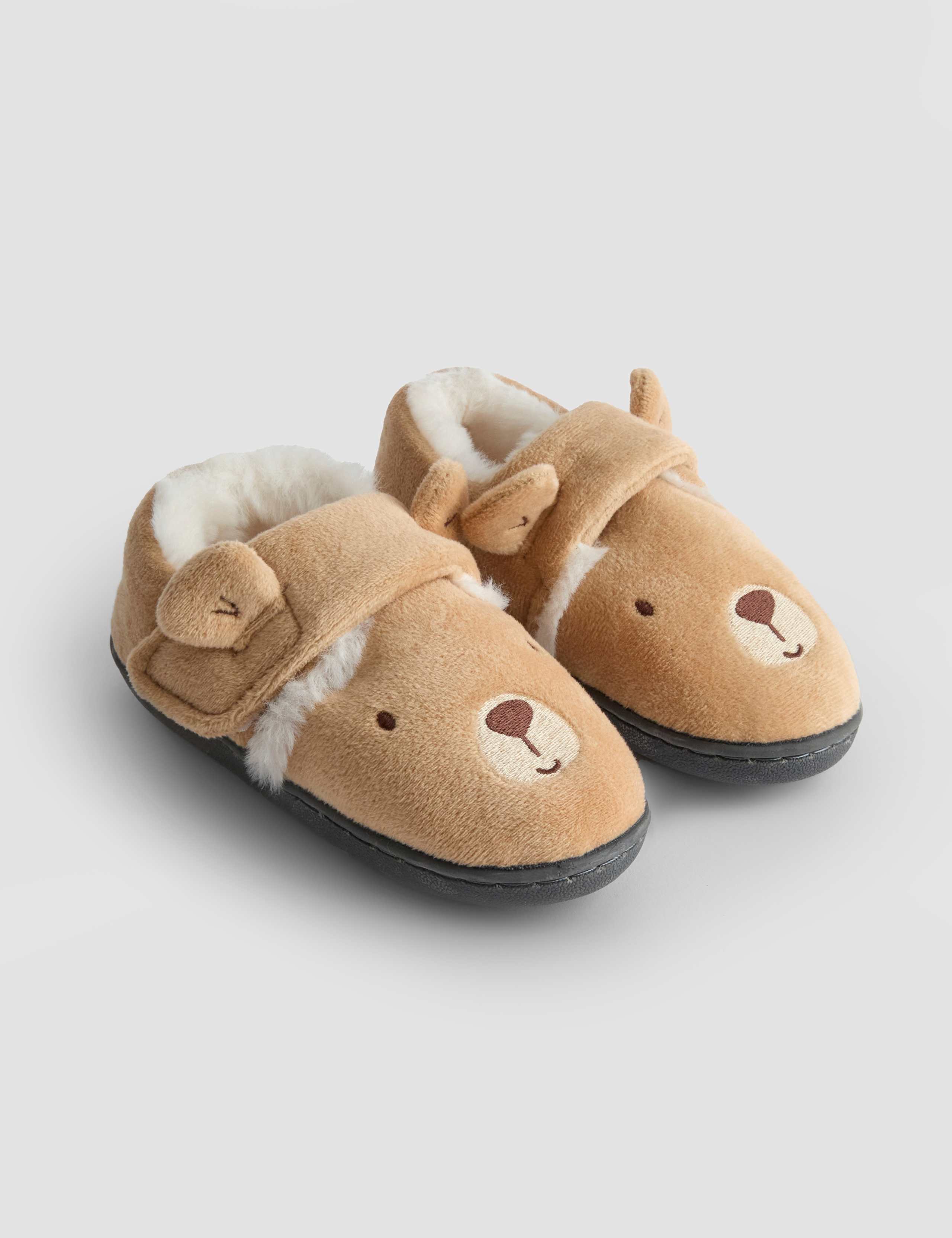 Kids' Bear Slippers (4 Small-11 Small)