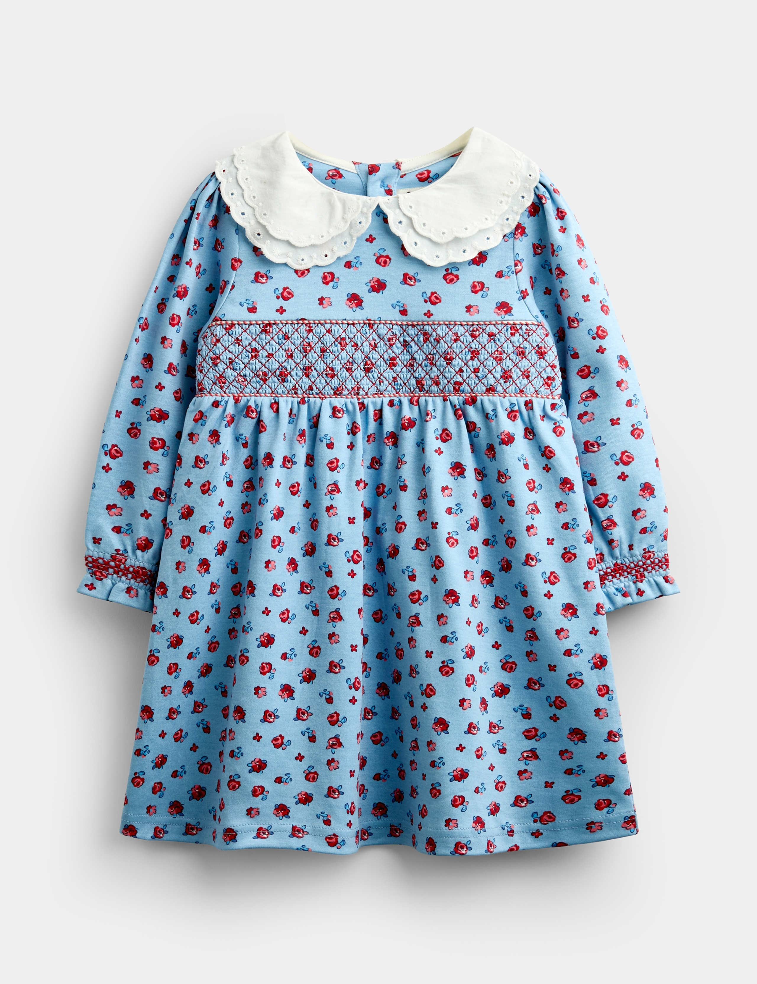 Pure Cotton Ditsy Floral Smocked Dress (1-5 Yrs)