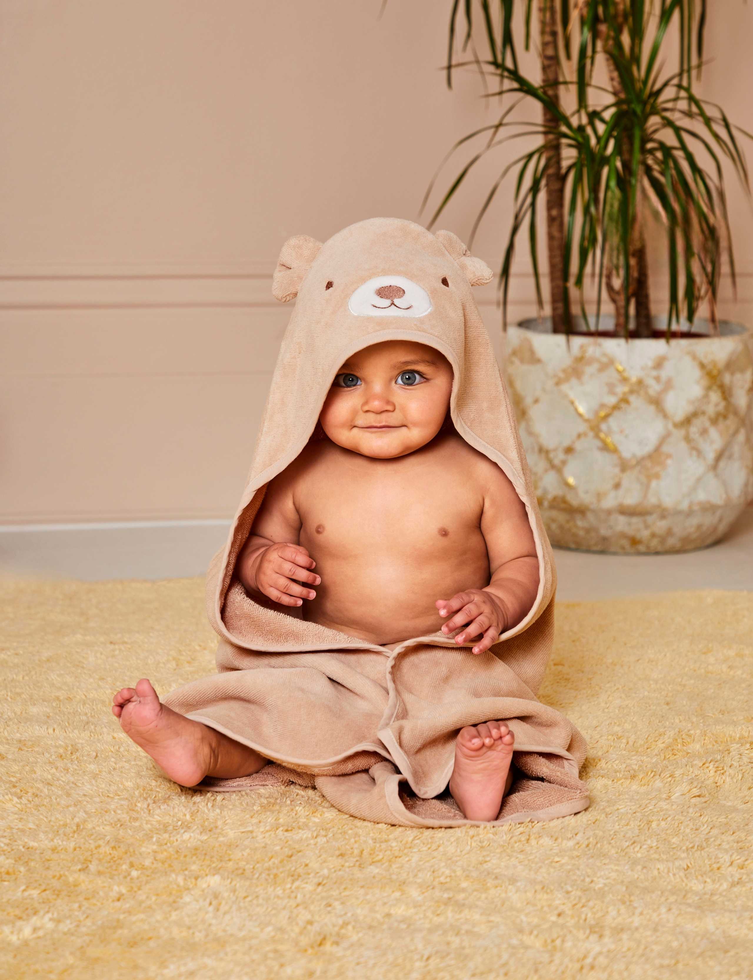 Plain Hooded Cotton Bath Towel