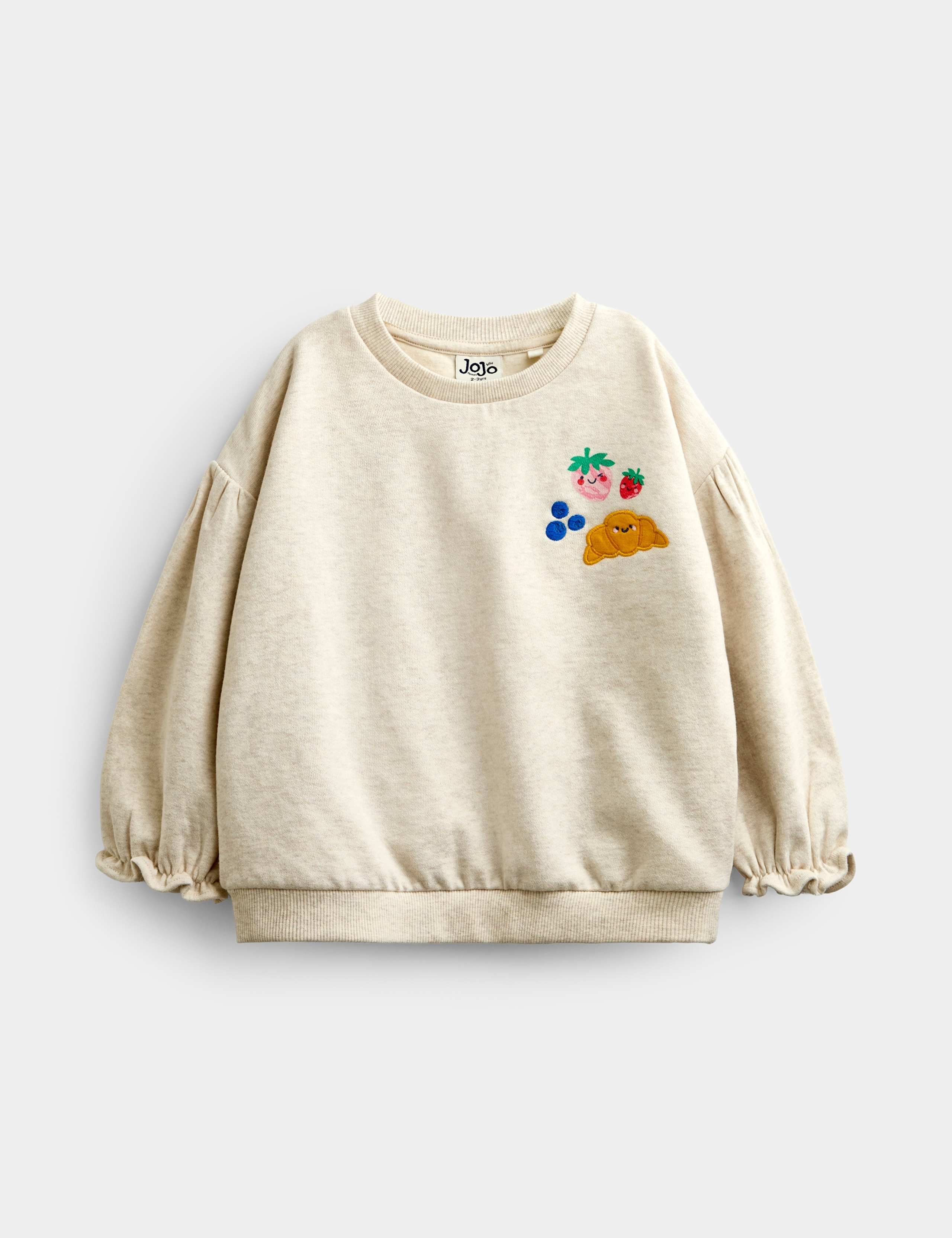Pure Cotton Breakfast Appliqué Sweatshirt (1-5 Yrs)