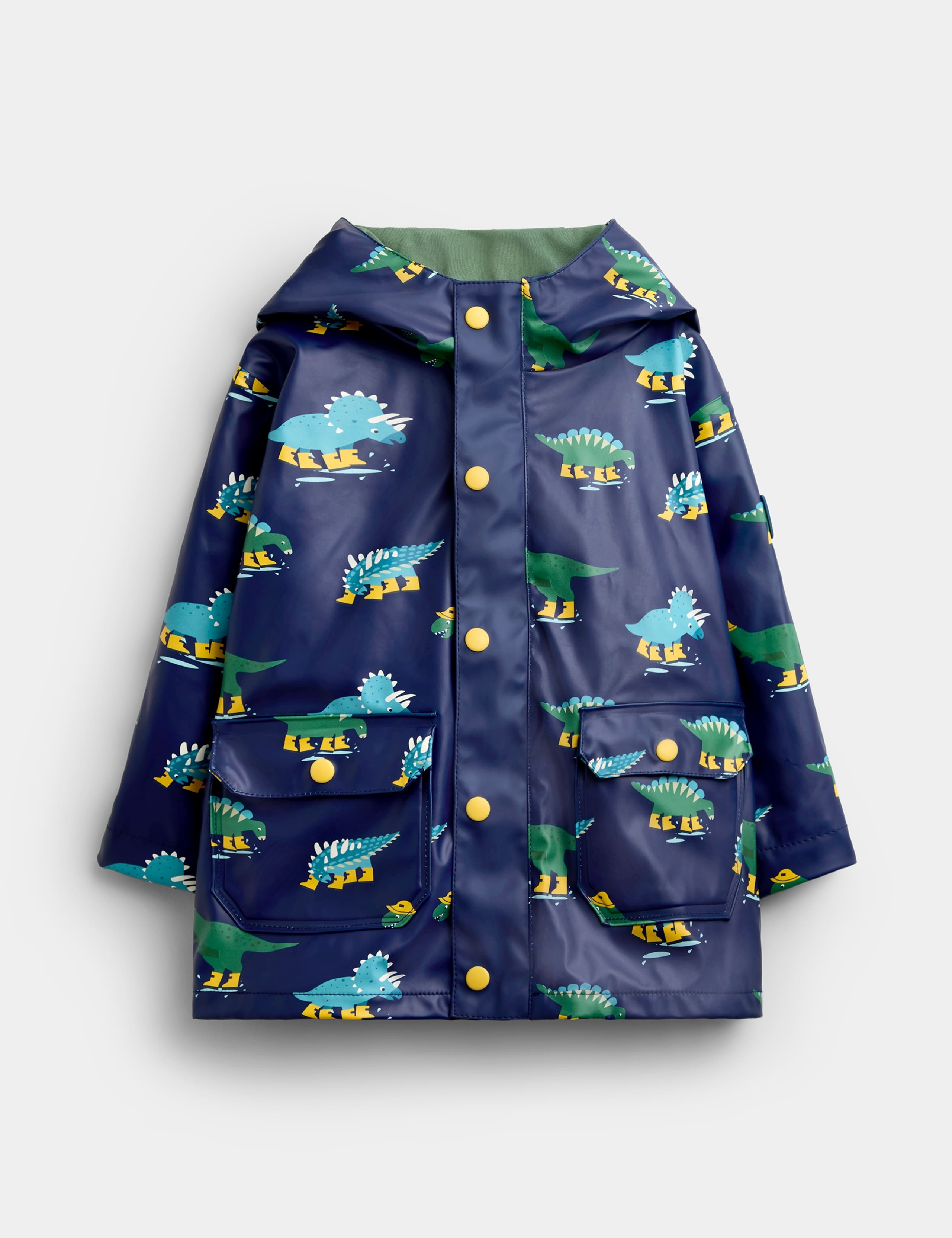 Dinosaur Fleece Lined Fisherman Jacket (1-6 Yrs)