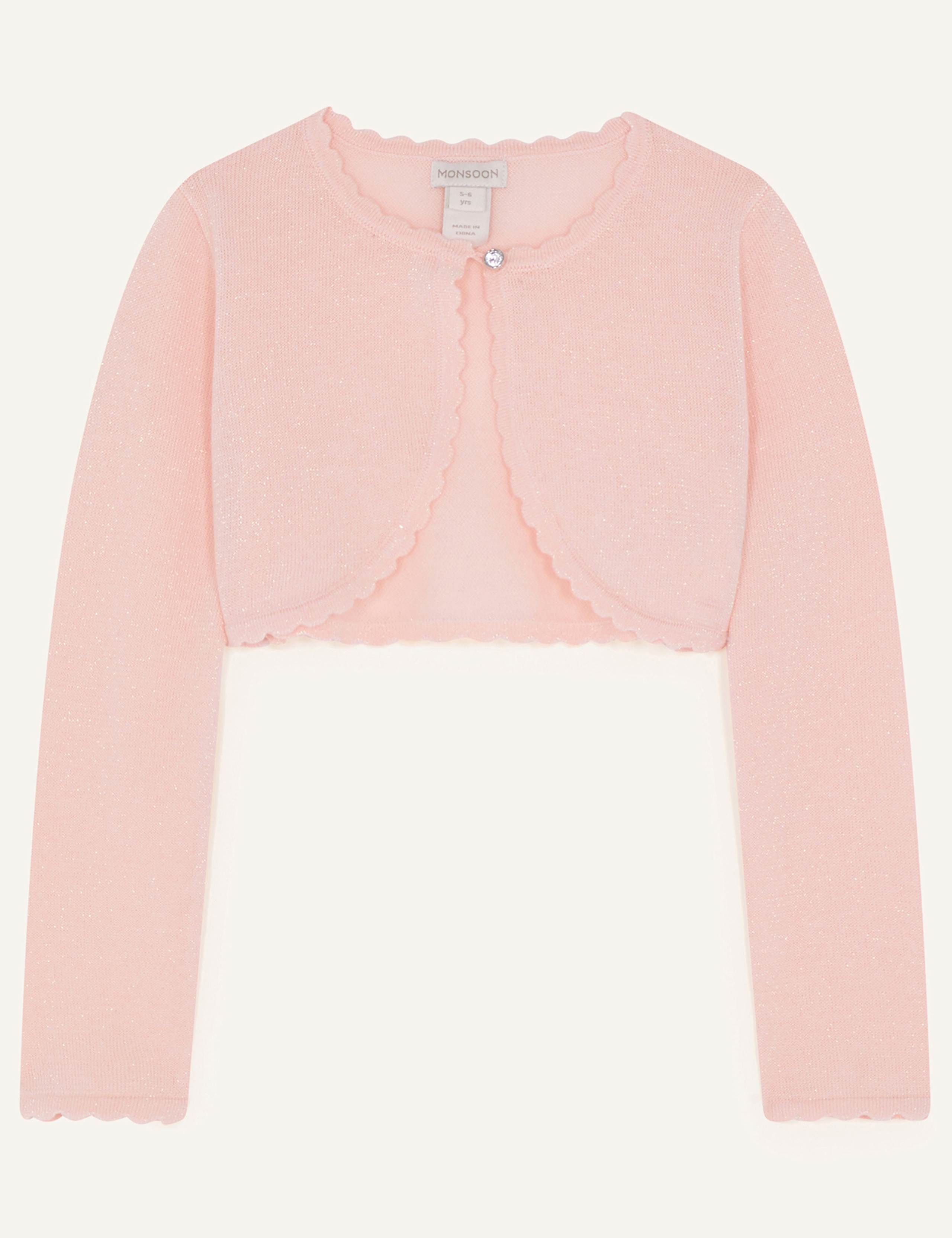 Cotton Rich Scalloped Cardigan (3-15 Yrs)