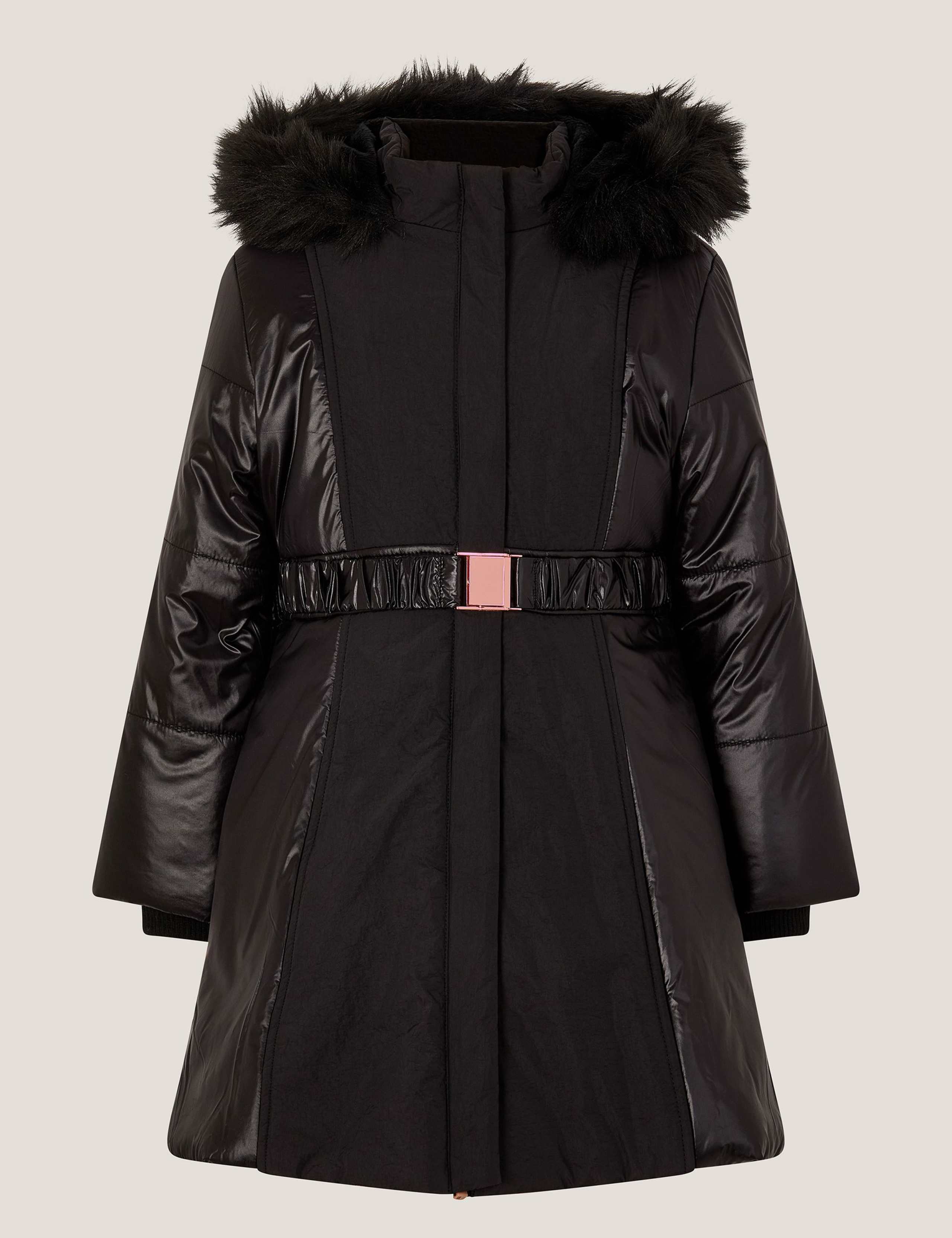 Hooded Belted Coat (3-13 Yrs)