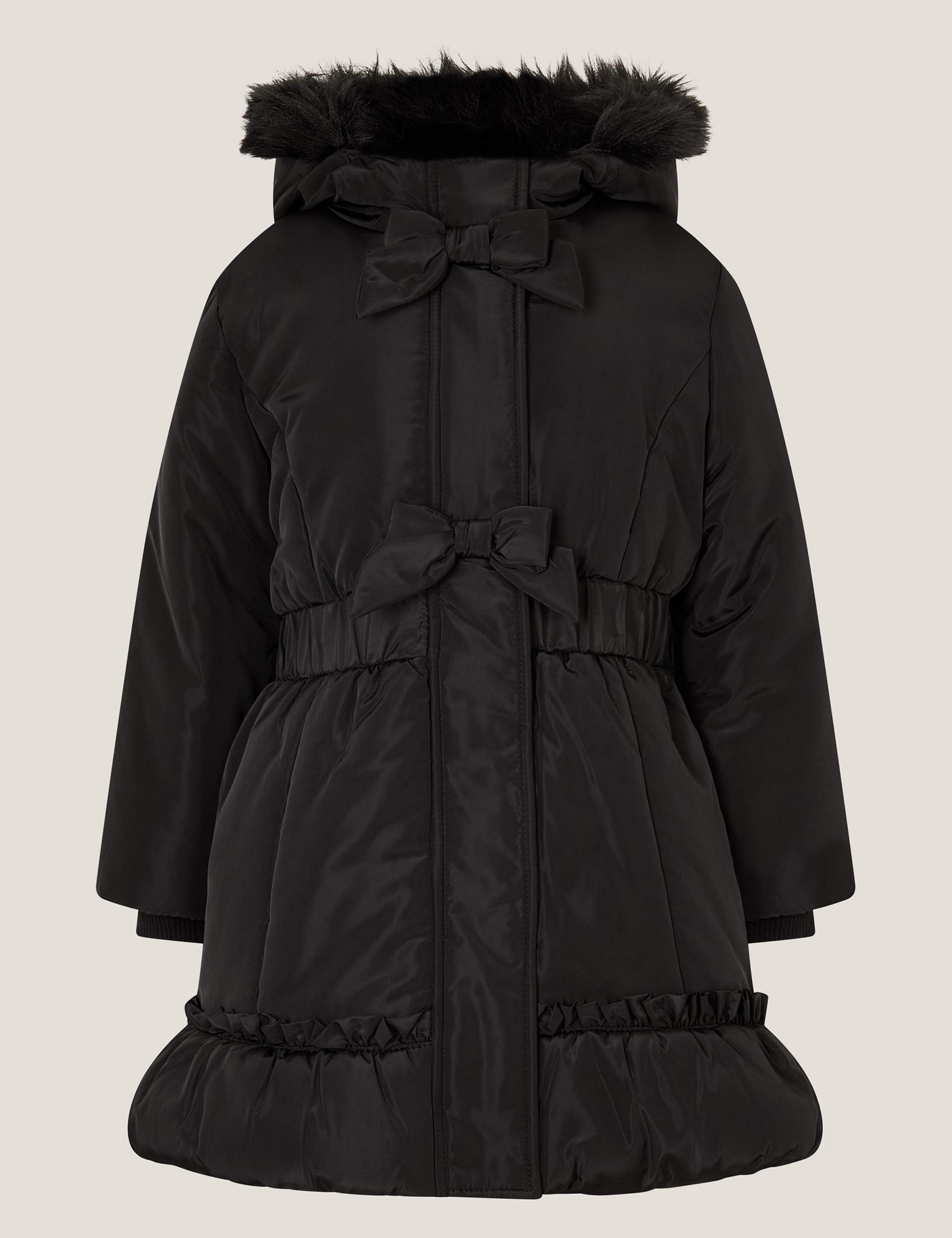 Frill Bow Padded Coat (5-12 Yrs)