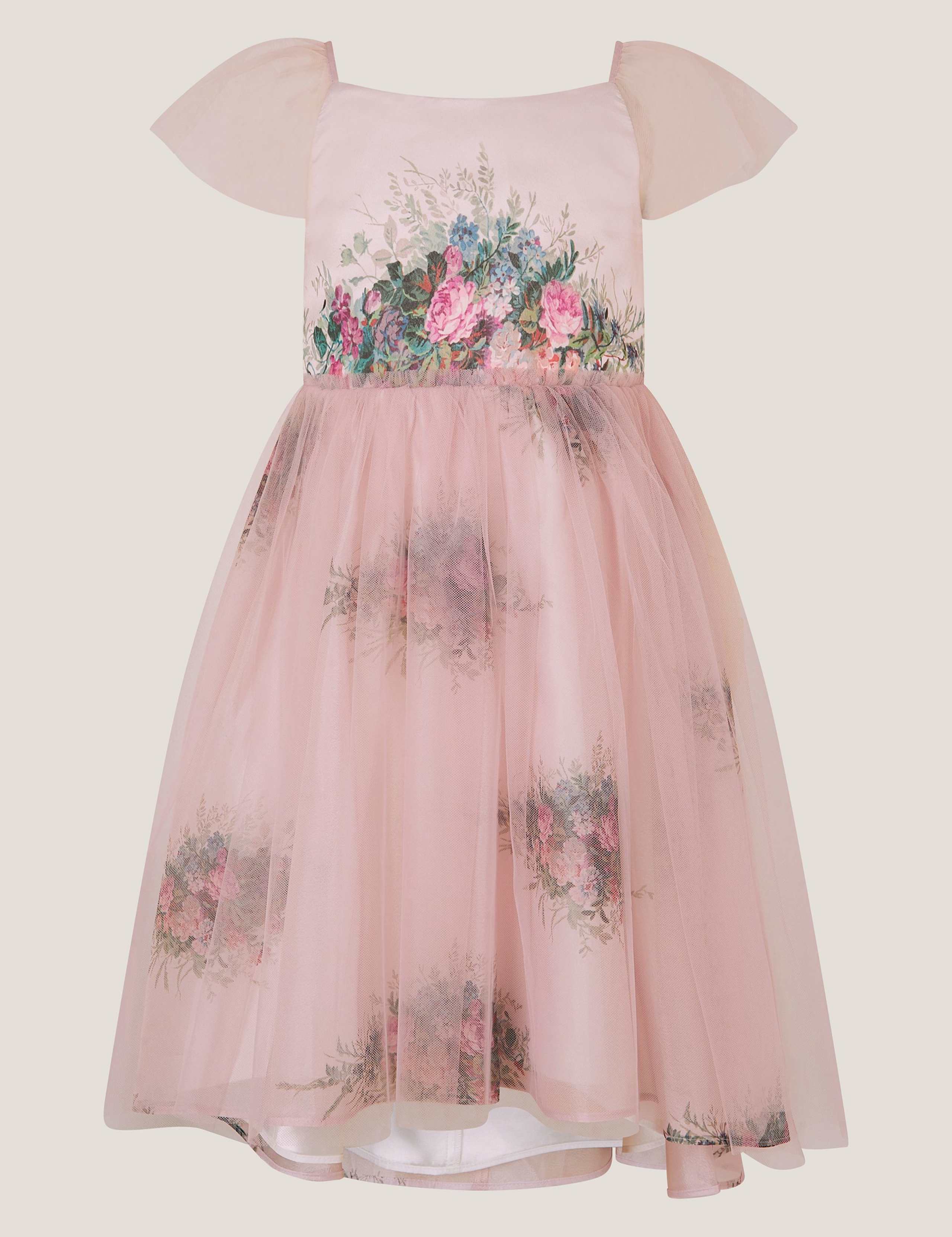 Baby Charlotte Floral Tulle Dress Pink
