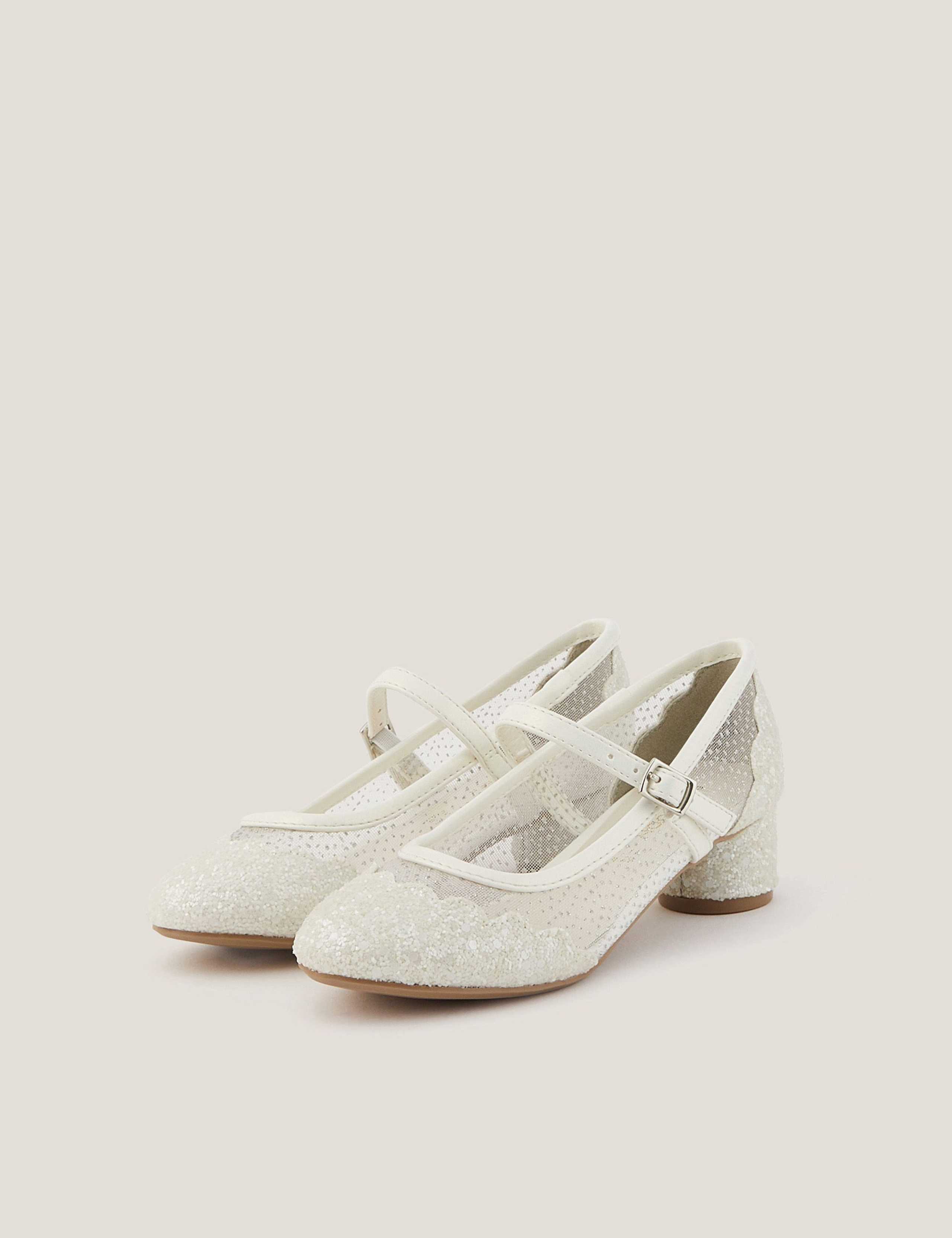 Kids' Glitter Mesh Shoes (7 Small - 3 Large)