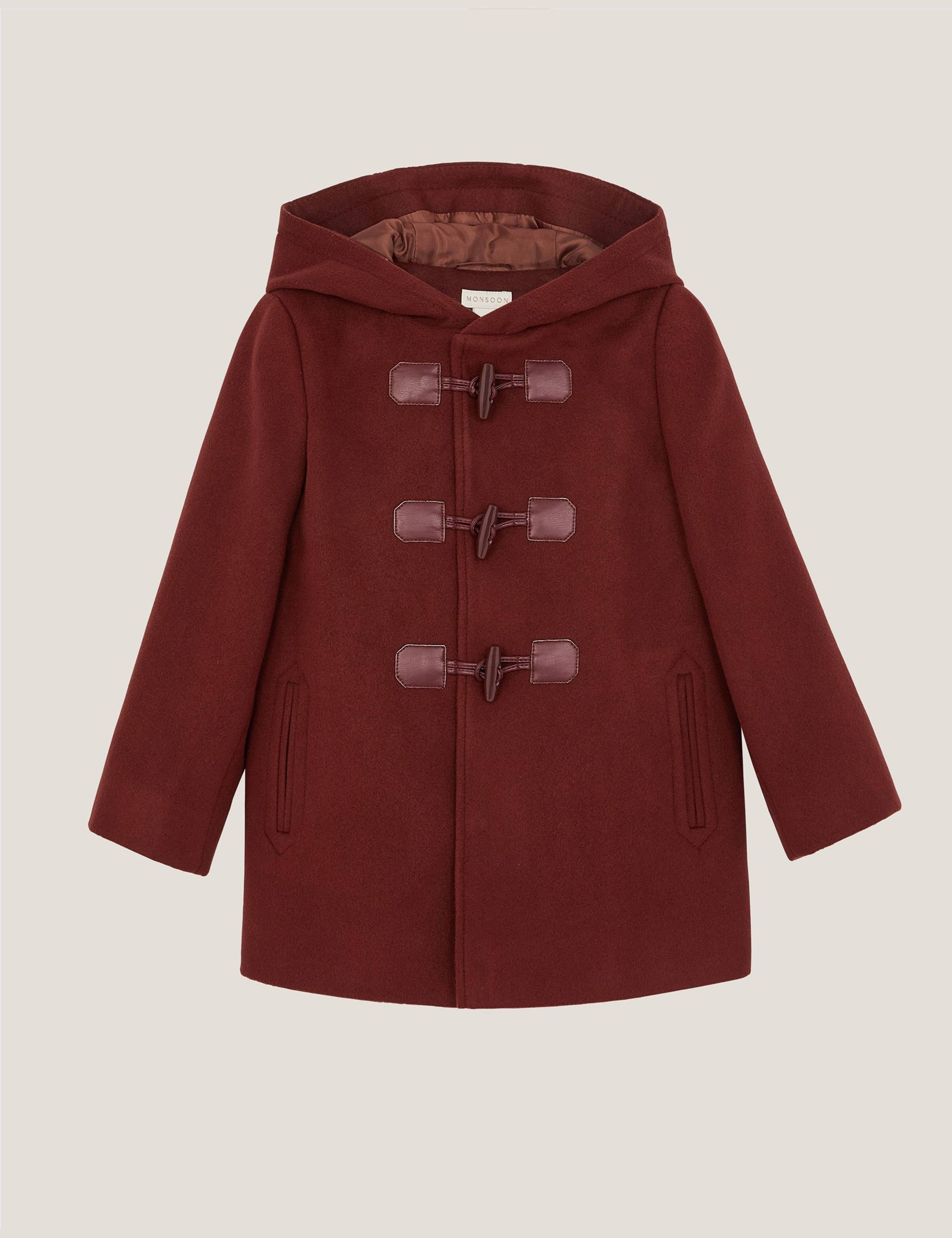 Cotton Rich Hooded Duffle Coat (2-13 Yrs)