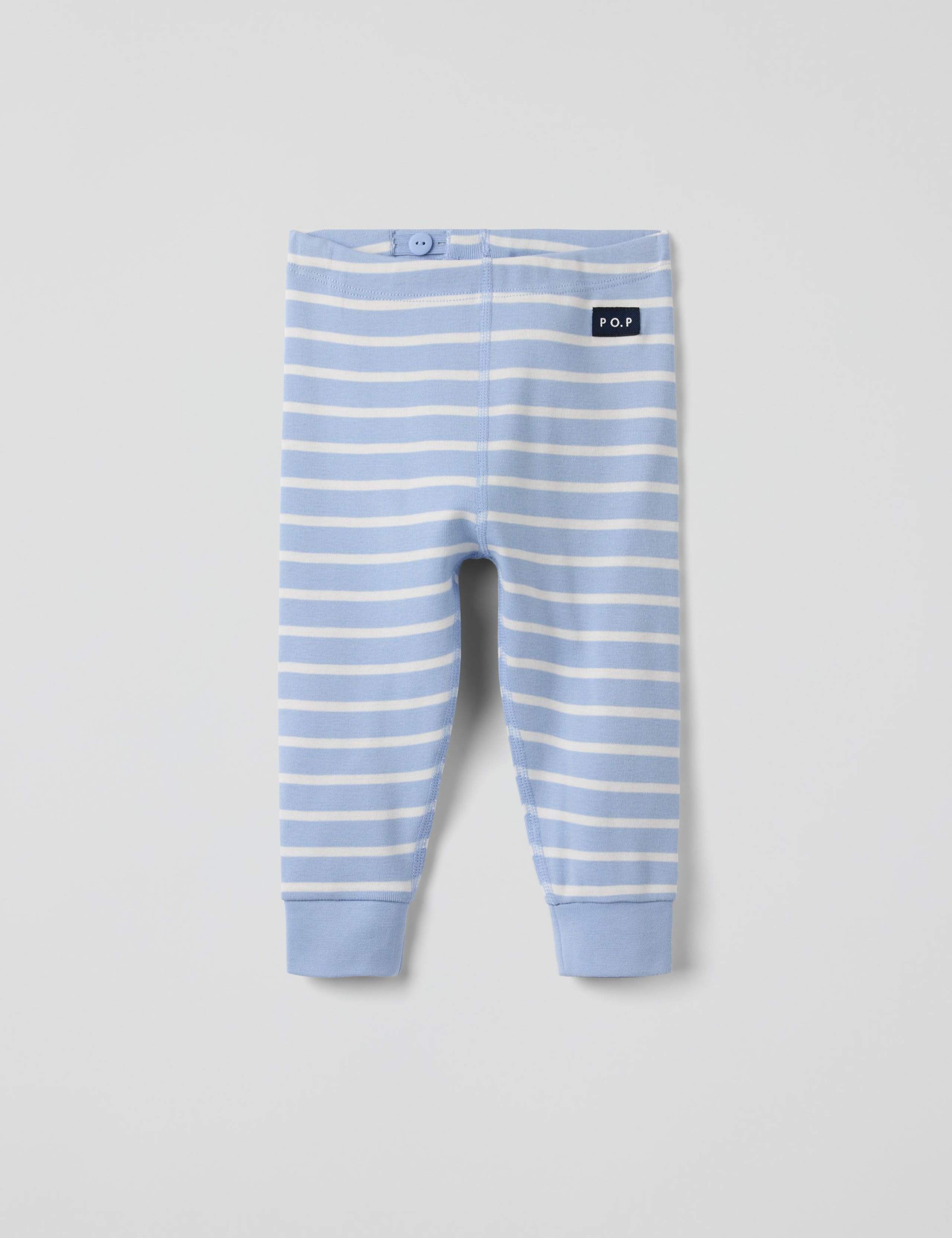 Pure Cotton Striped Leggings (1Mth-2 Yrs)