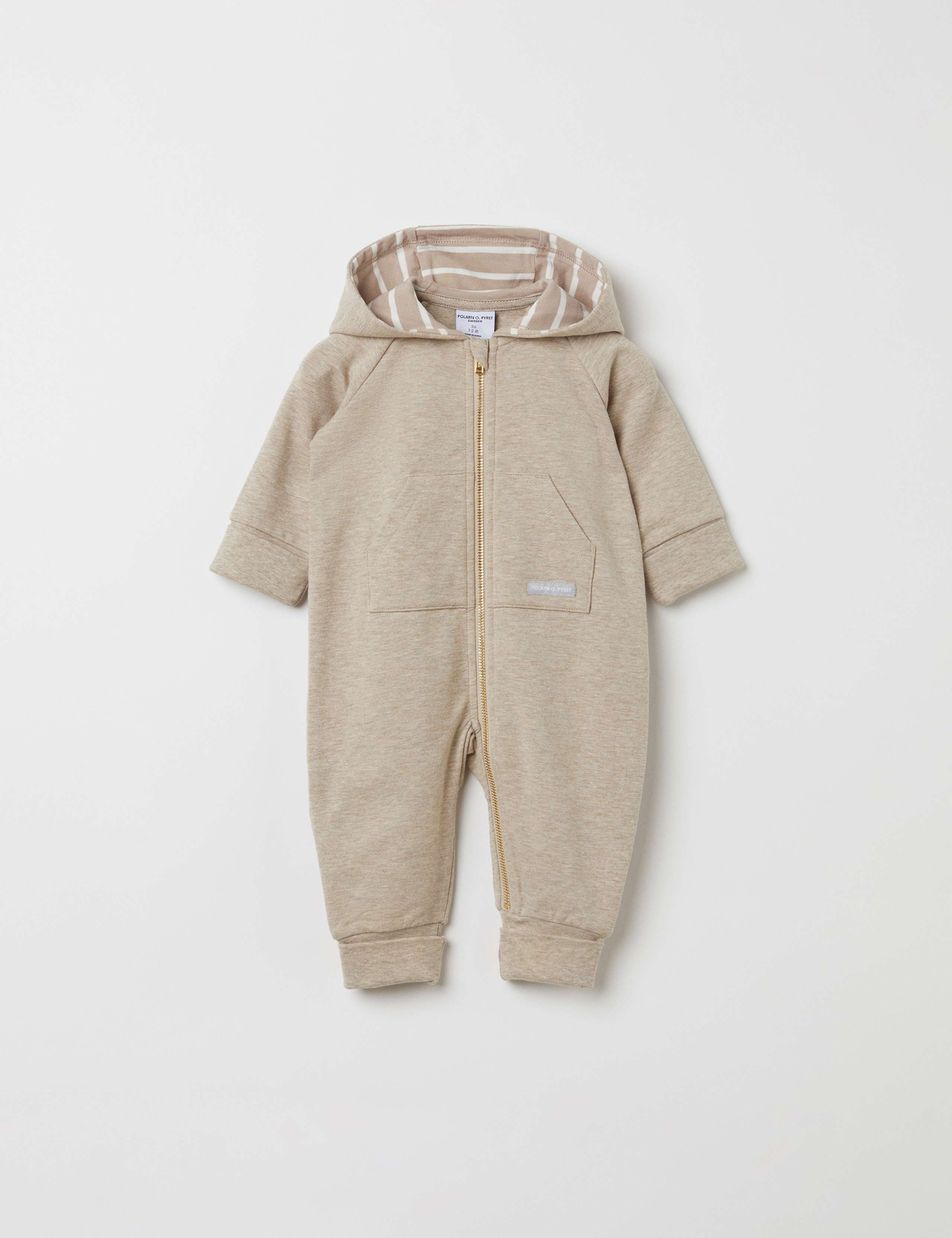 Cotton Rich Hooded Zip All In One (7lbs -24 Mths)