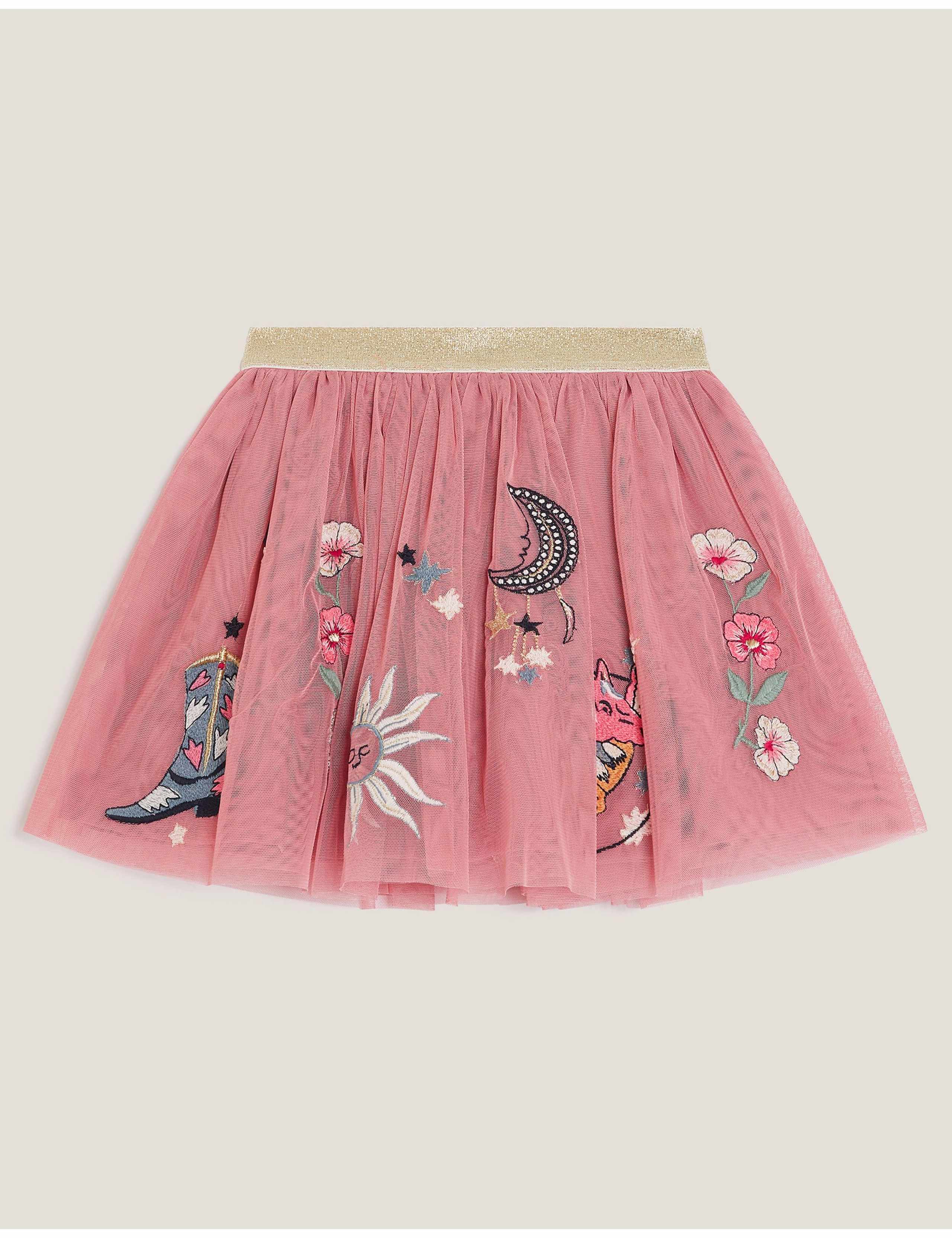 Mini Cowboy Embroidered Tutu Skirt (3-15 Yrs)