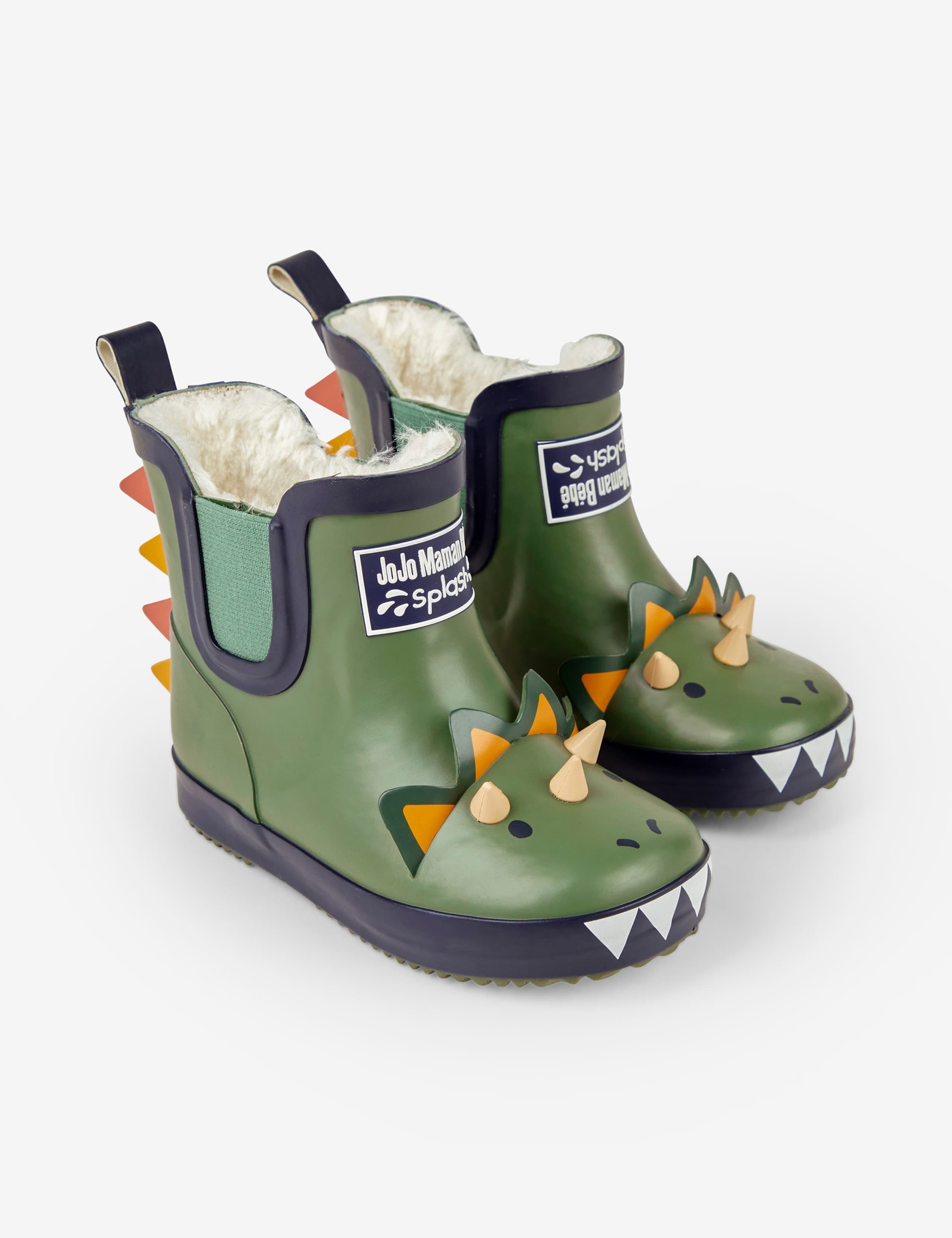 Dinosaur Lined Ankle Wellies (4 Small - 11 Small)