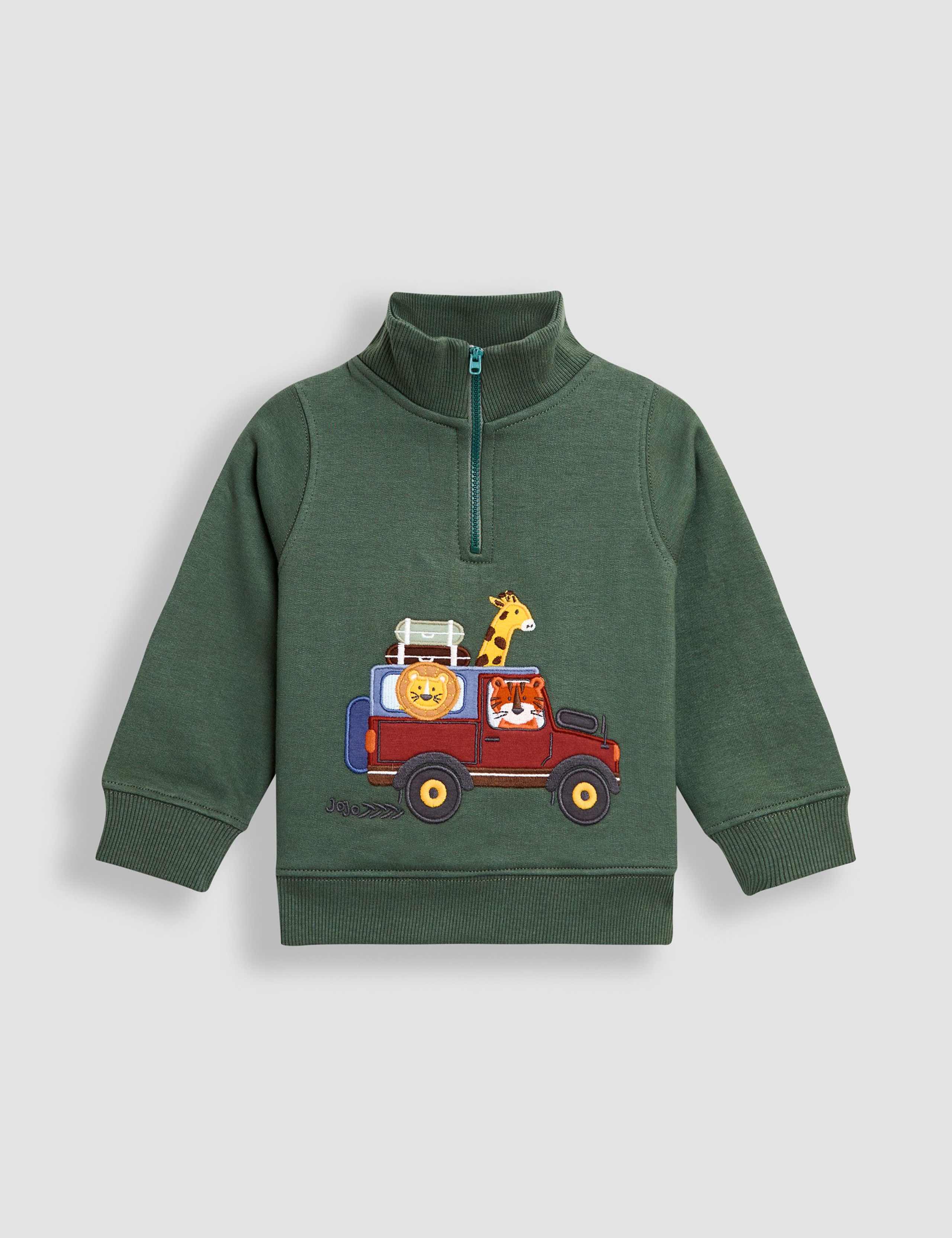 Pure Cotton Safari Sweatshirt (6 Mths - 7 Yrs)