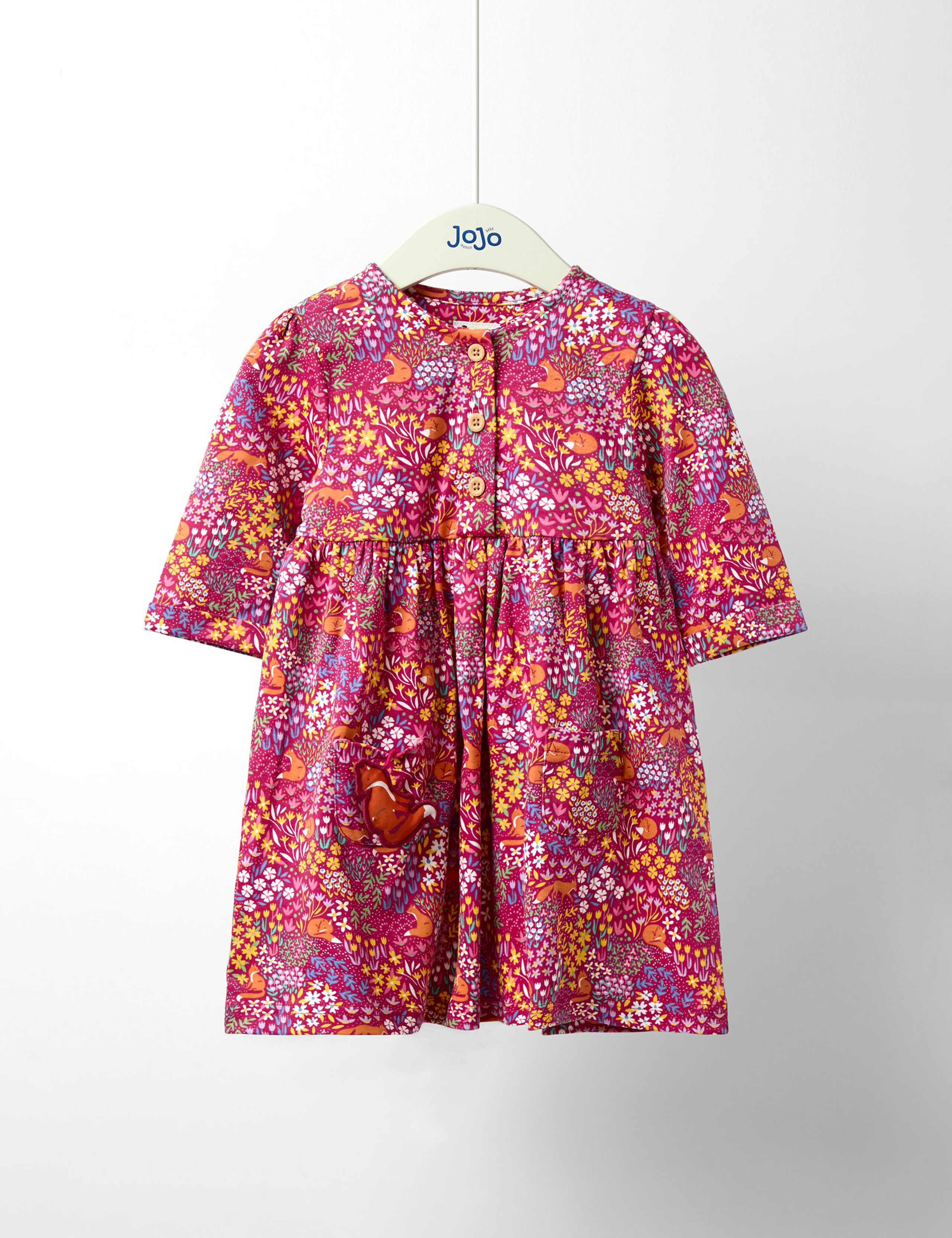 Pure Cotton Floral Dress (6 Mths - 7 Yrs)
