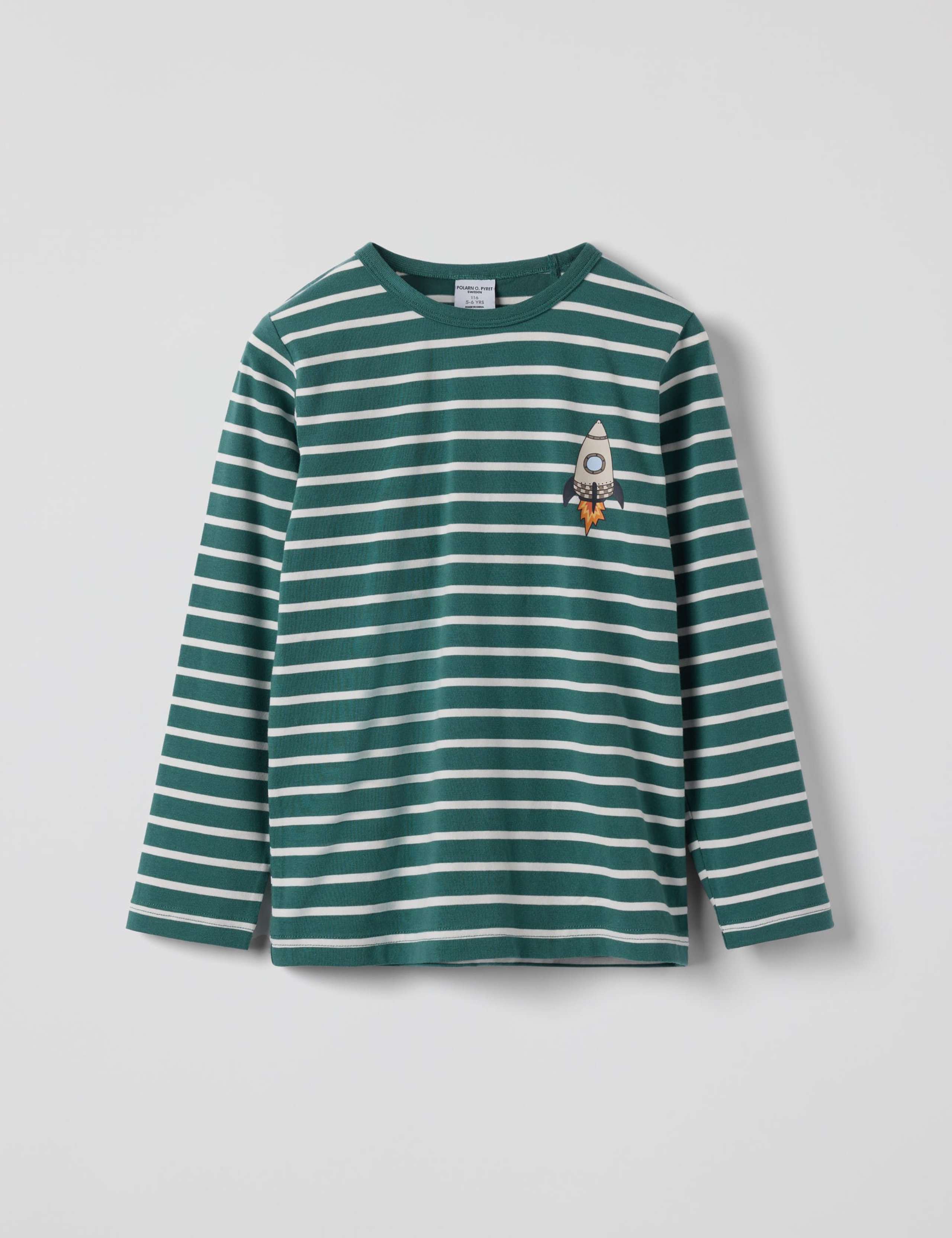 Cotton Rich Striped Rocket Top (1-10 Yrs)