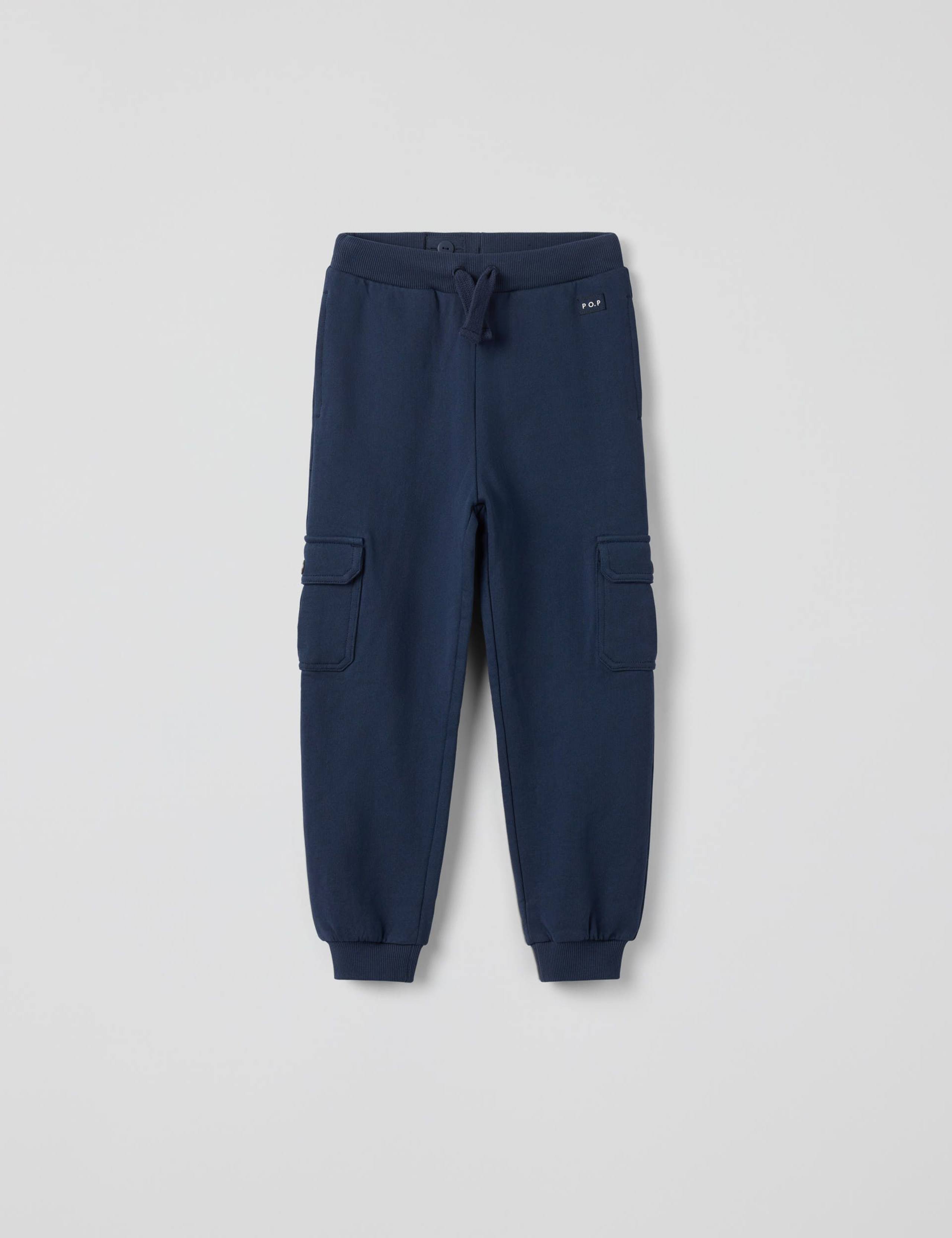 Pure Cotton Cuffed Cargo Joggers (1-10 Yrs)