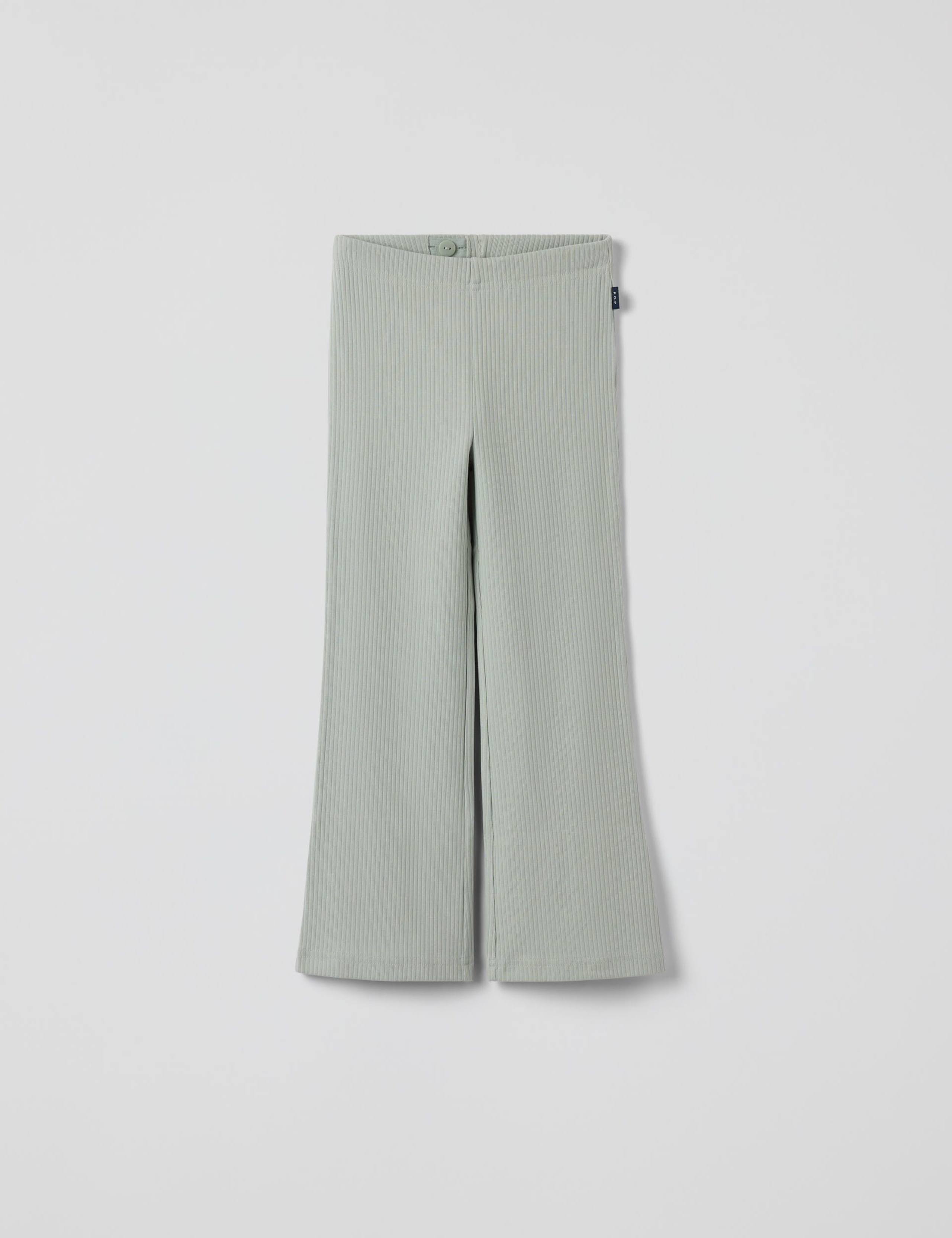 Cotton Rich Ribbed Flared Leggings (1-10 Yrs)