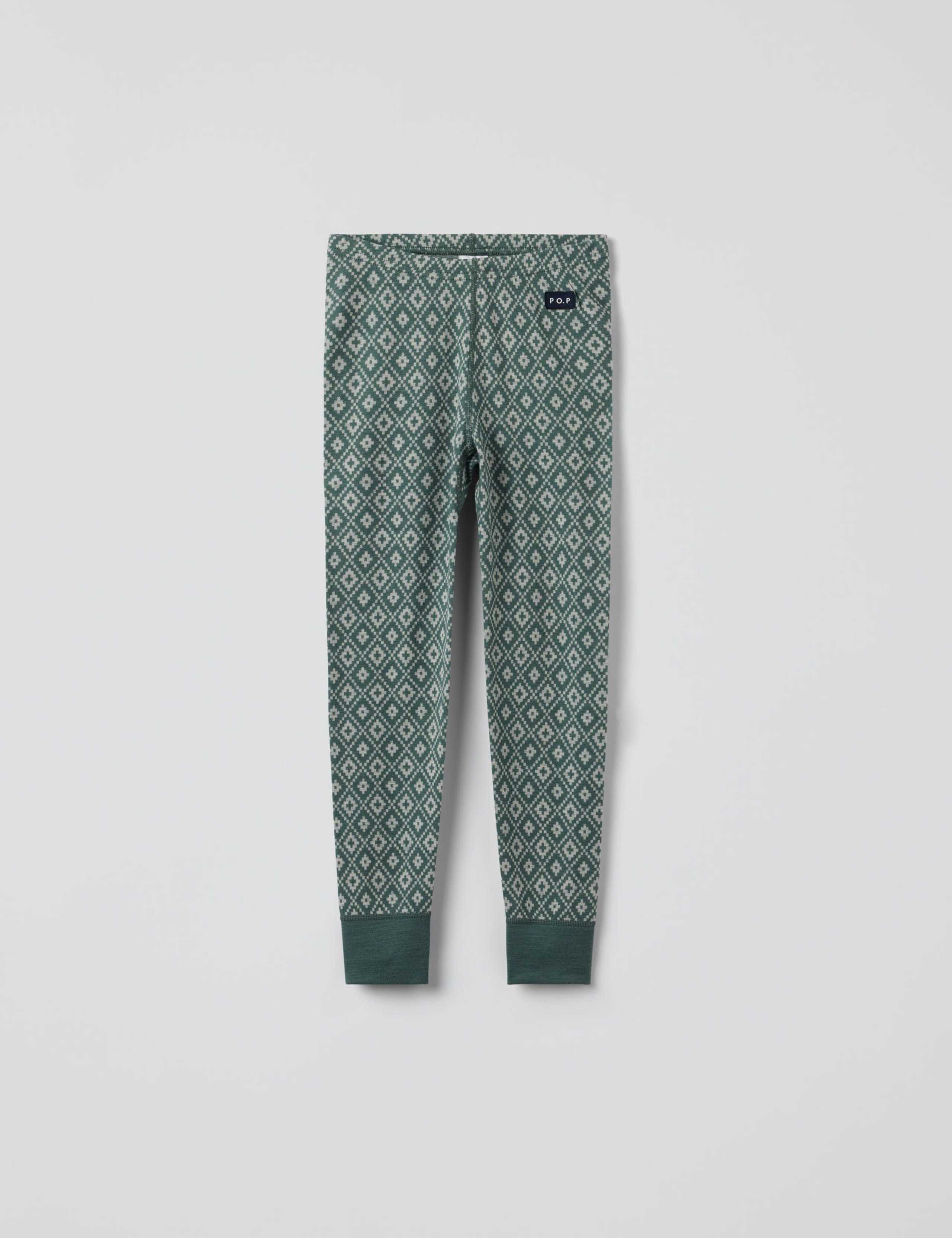 Pure Merino Wool Patterned Trousers (0 Mths - 8 Yrs)