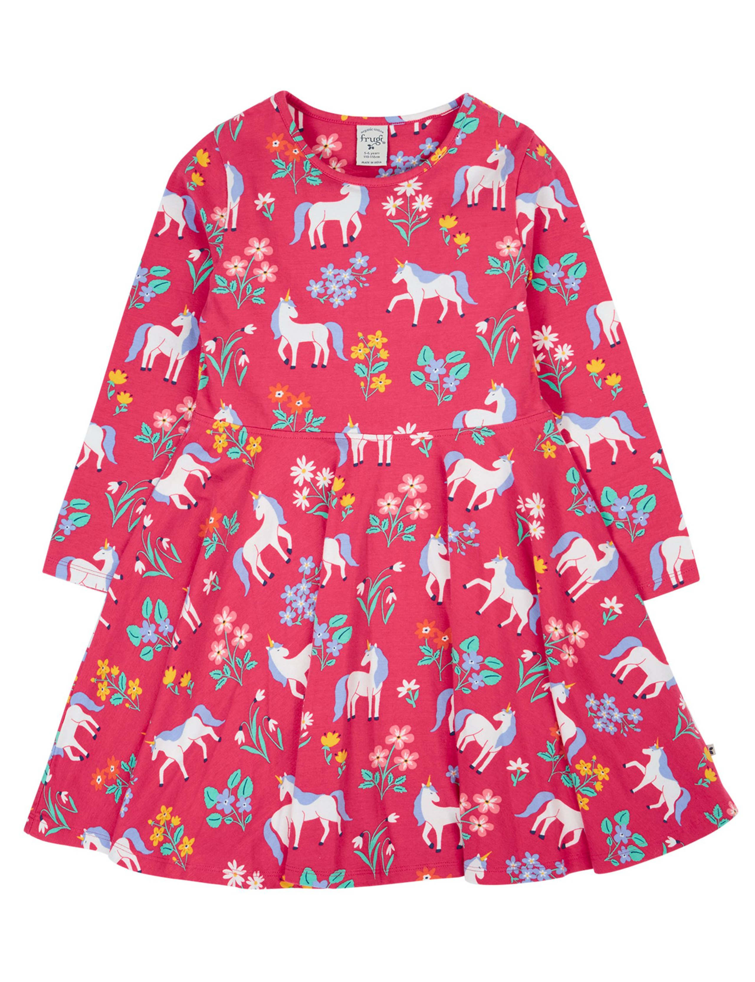 Cotton Rich Unicorn Dress (2-10 Yrs)