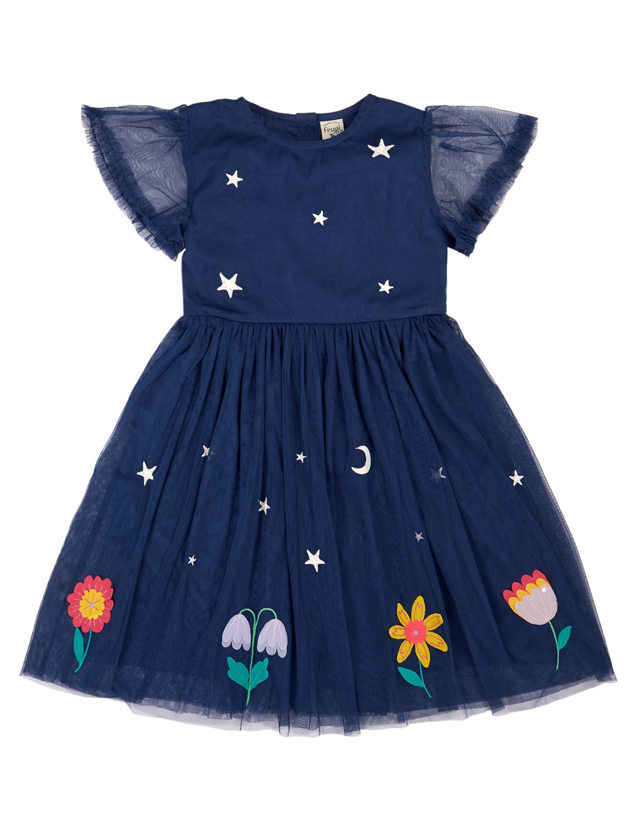 Floral & Star Dress (2-12 Yrs)