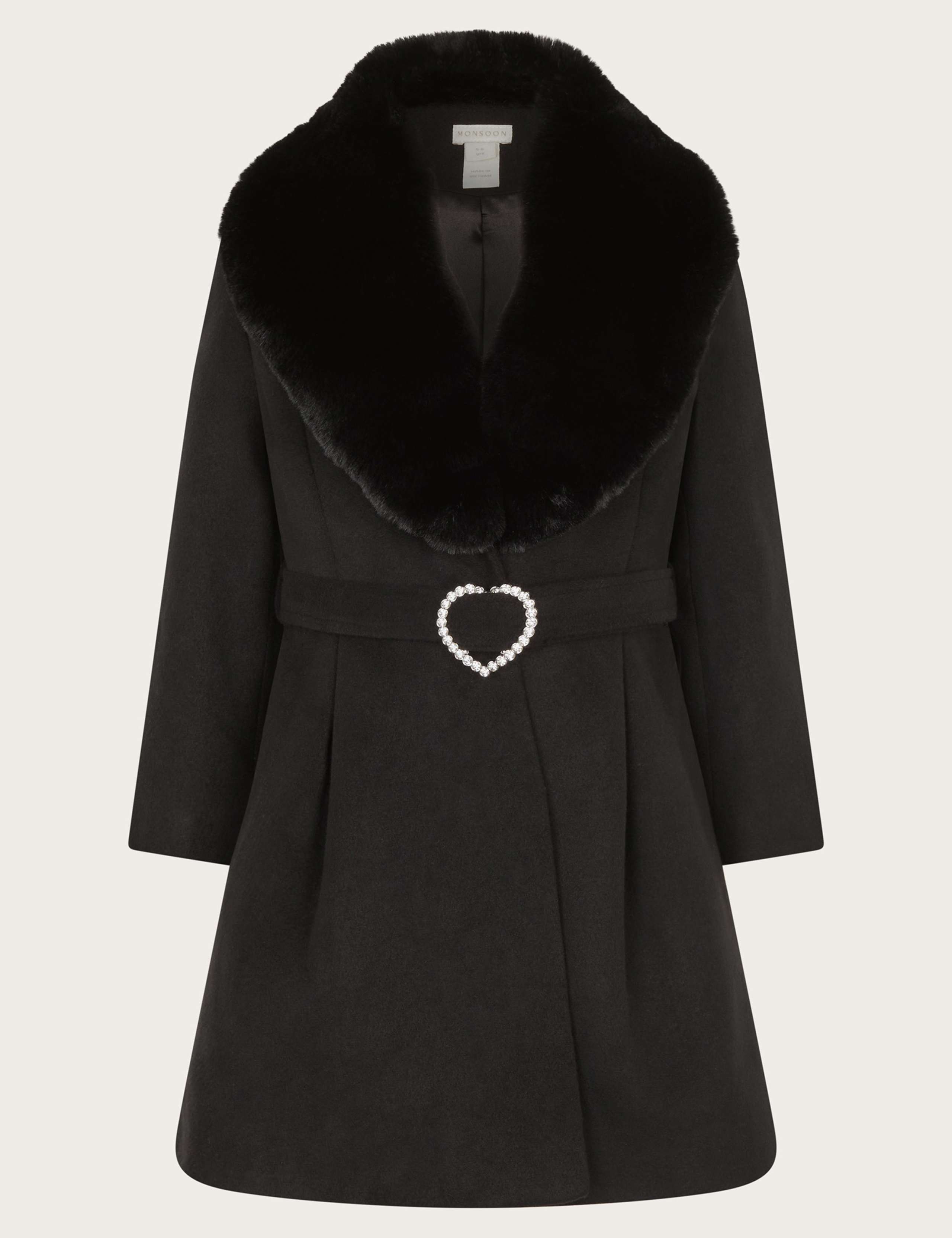 Belted Shawl Collar Coat (3-15 Yrs)