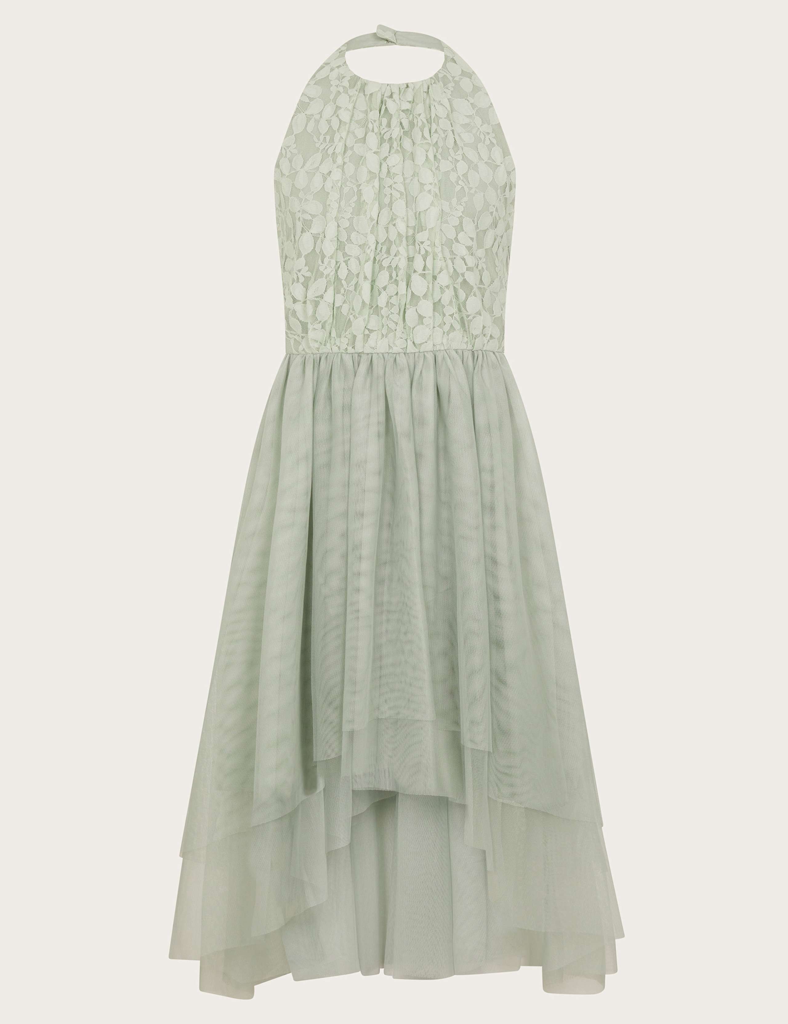 Halterneck Lace Prom Dress (8-15 Yrs)