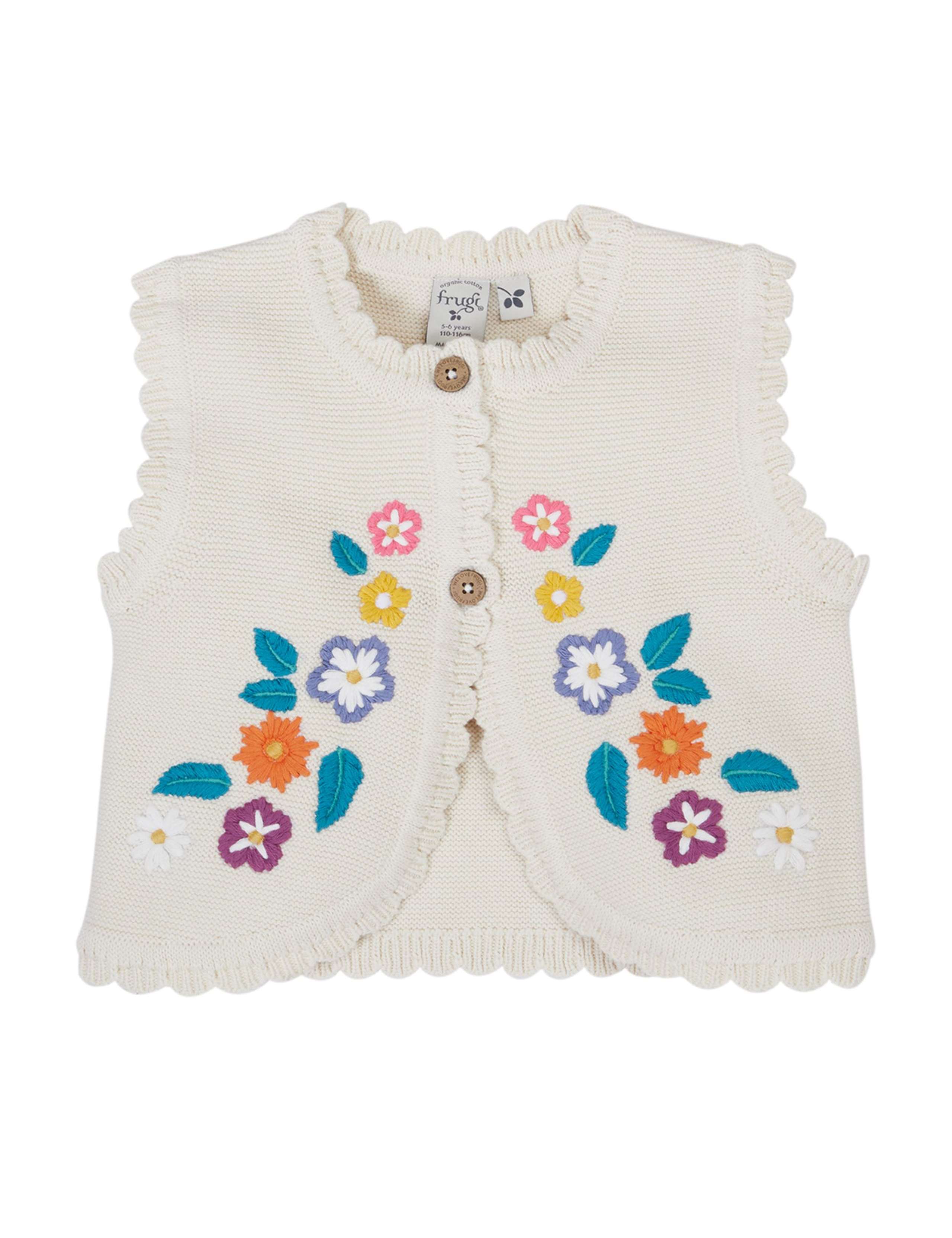 Pure Cotton Floral Waistcoat (9 Mths-11 Yrs)