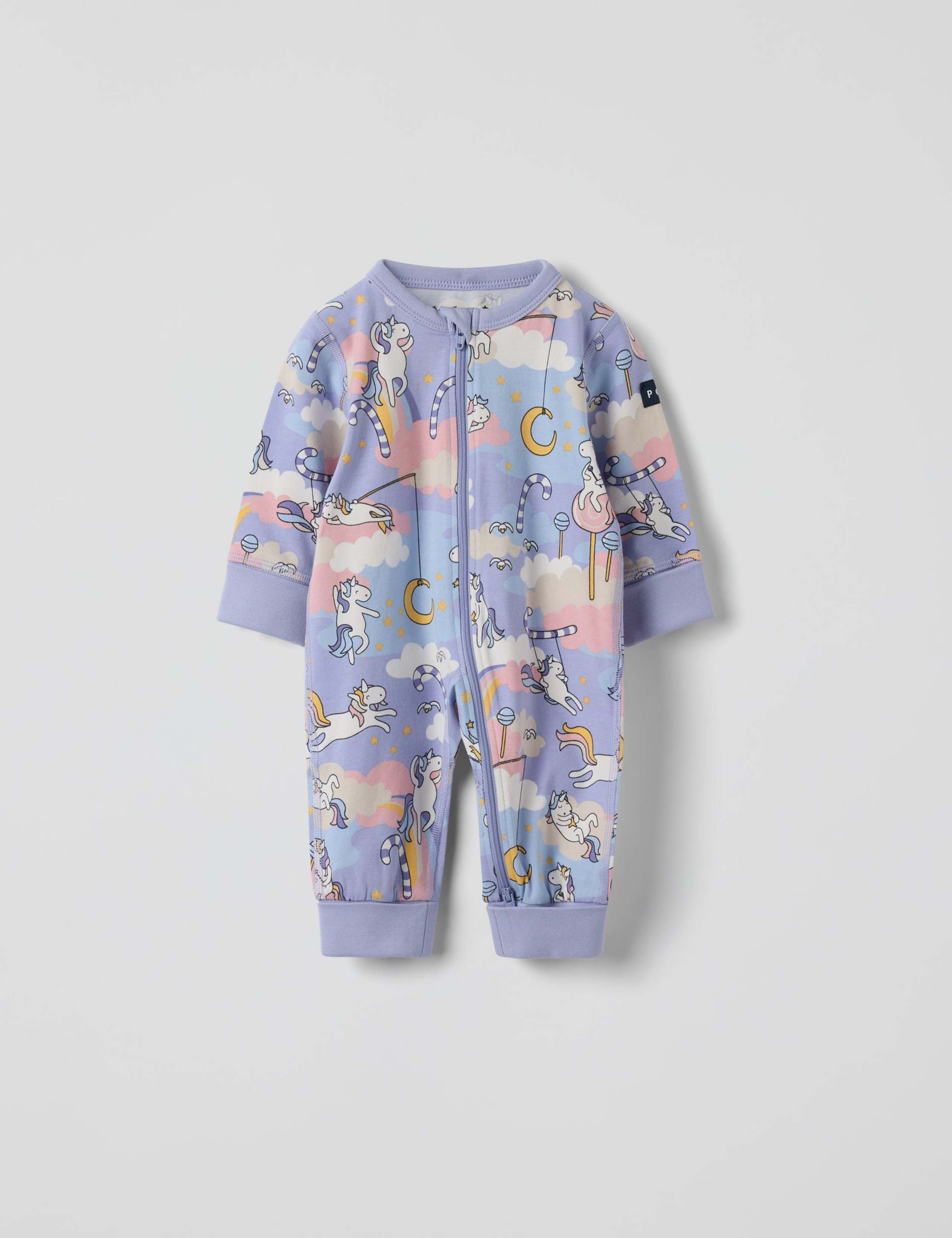 Cotton Rich Unicorn Sleepsuit (0-4 Yrs)