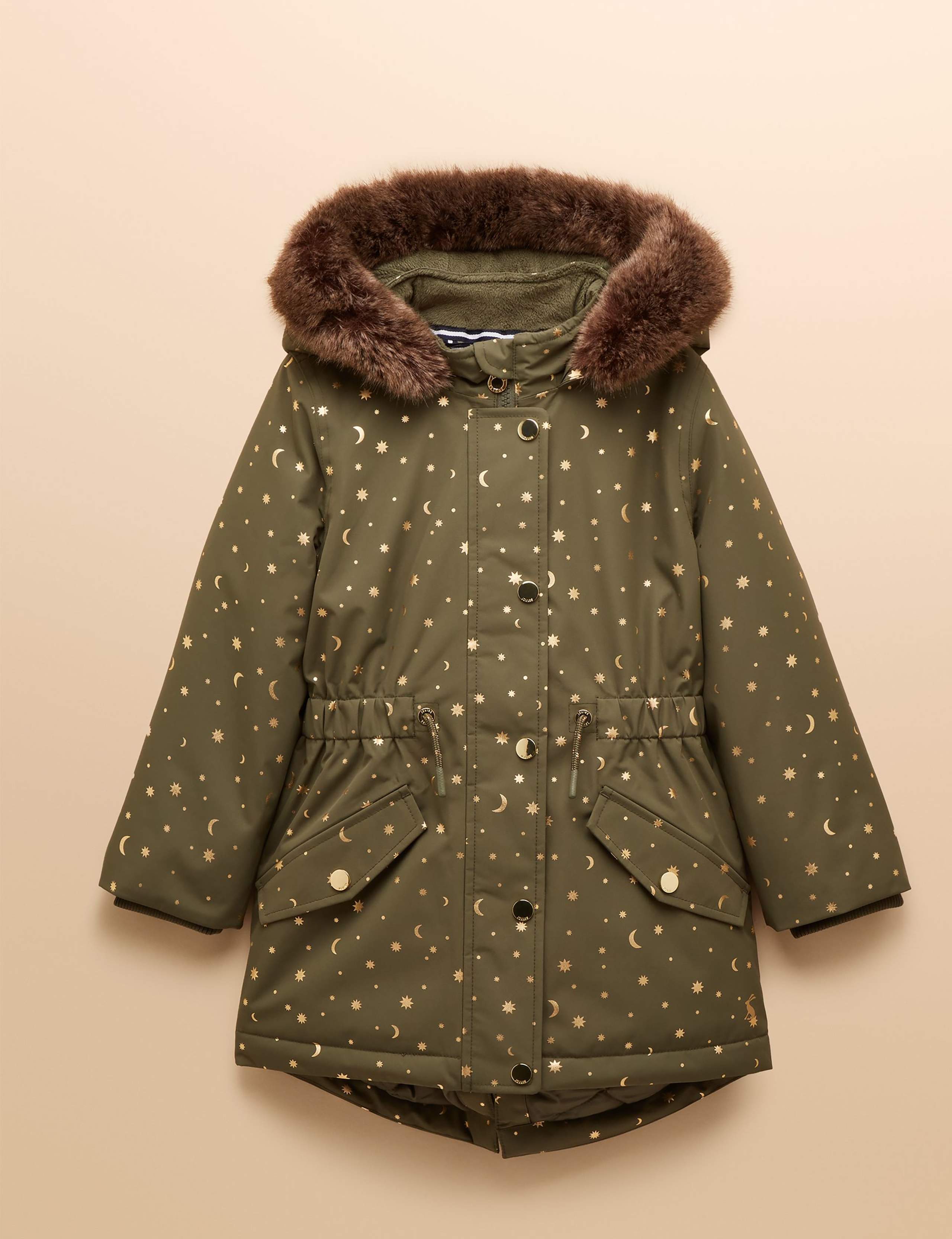 Showerproof Cosmic Hooded Parka Coat (3-10 Yrs)