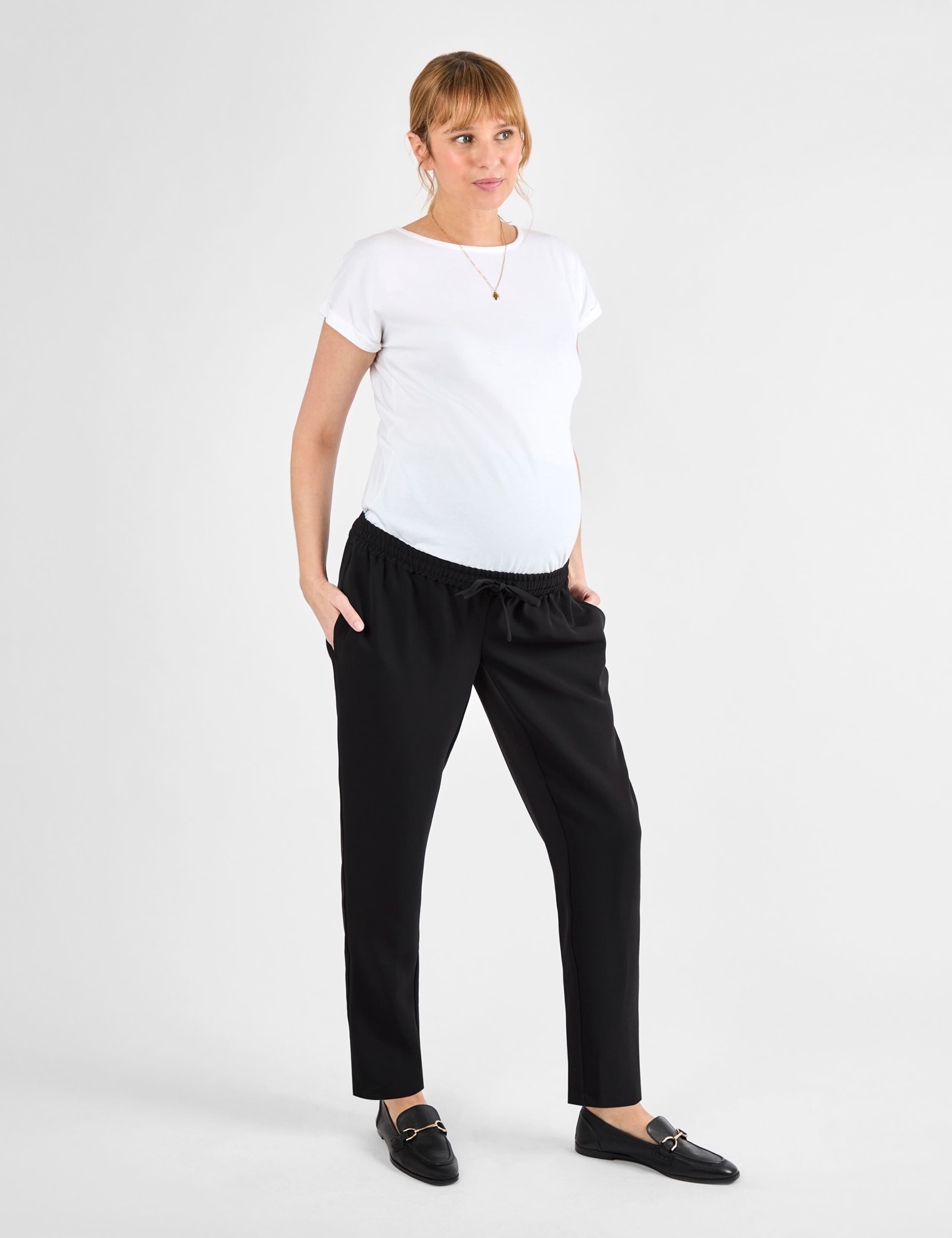 Maternity Drawstring Tapered Trousers
