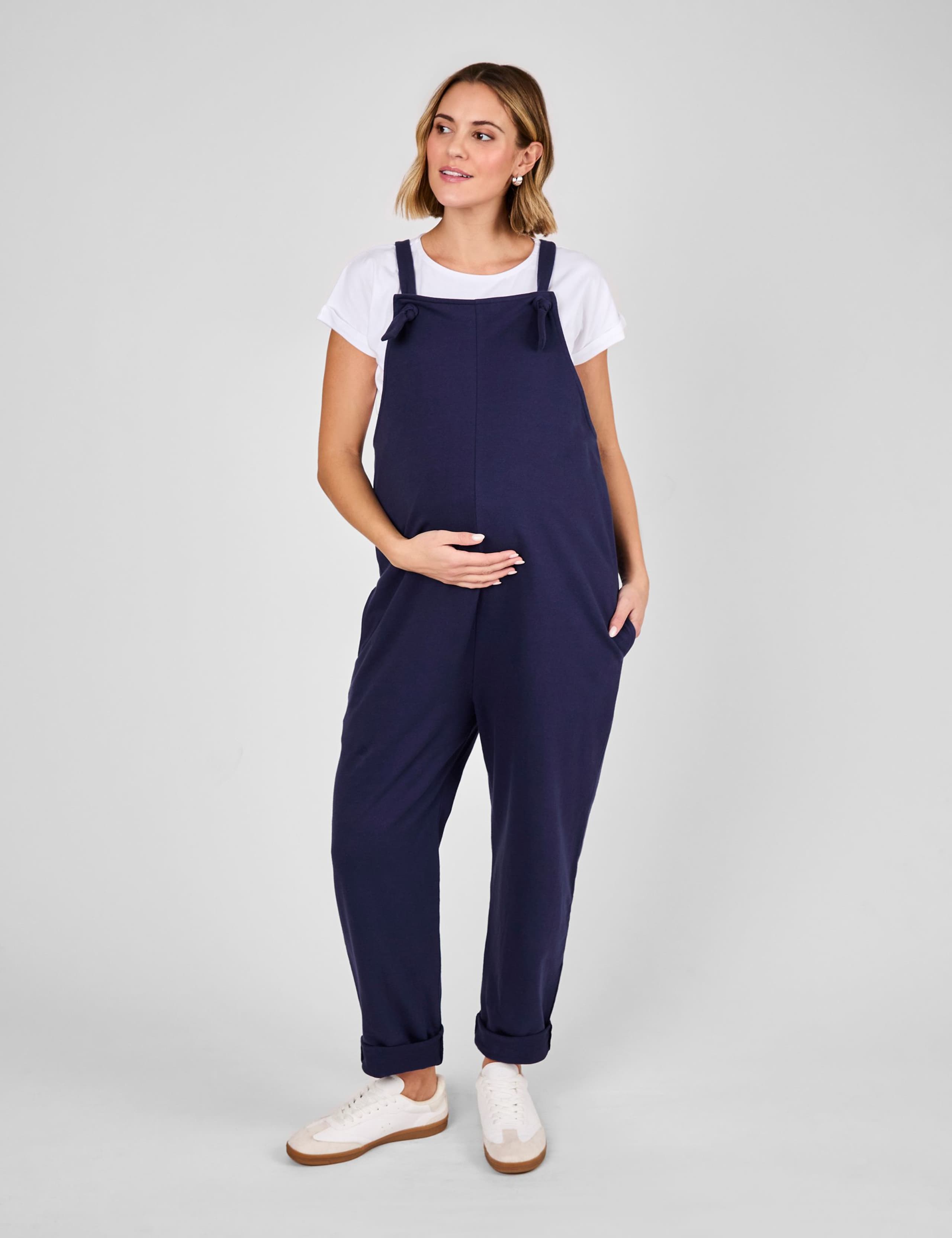 Maternity Pure Cotton Jersey Dungarees