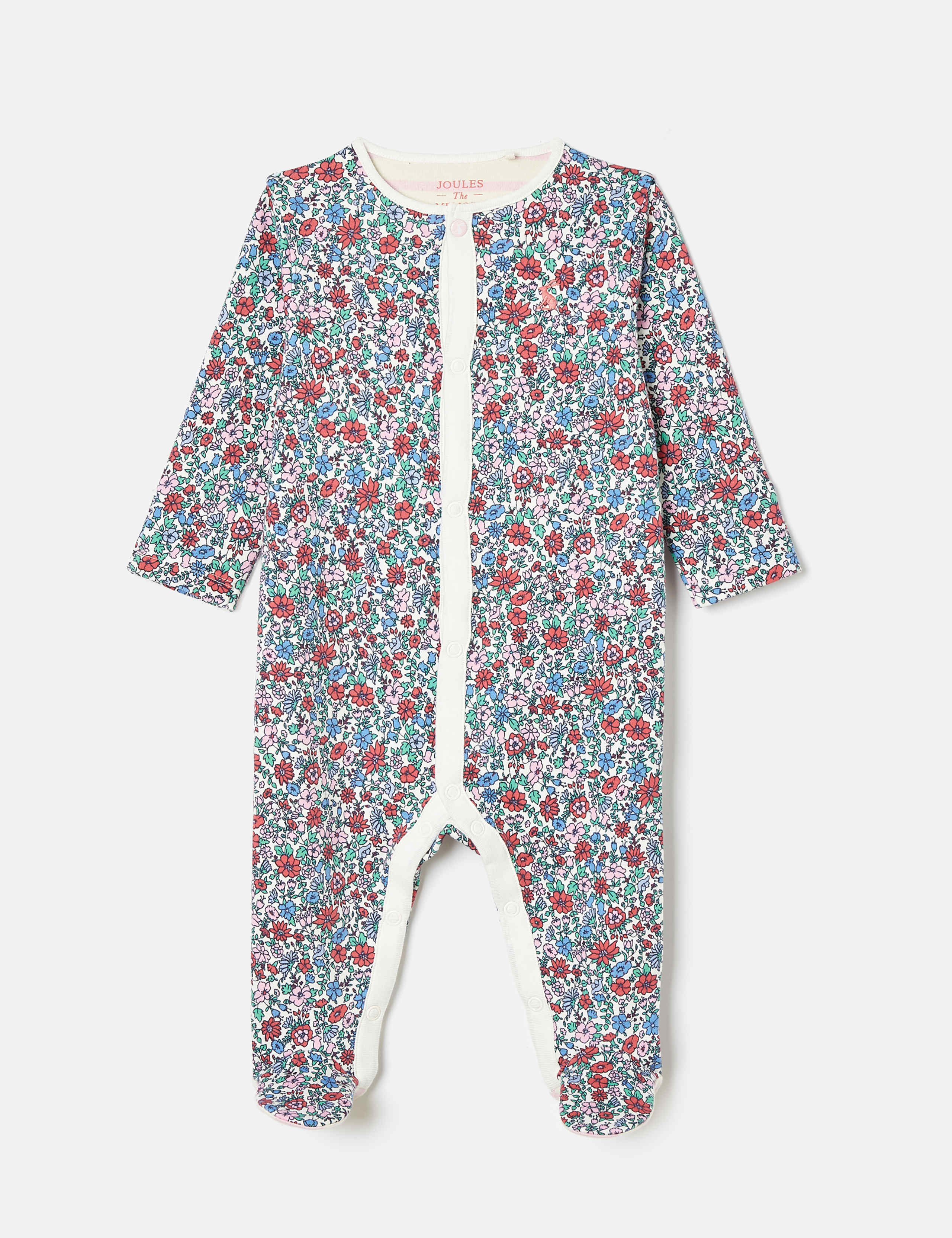 Pure Cotton Ditsy Floral Sleepsuit (0-18 Mths)